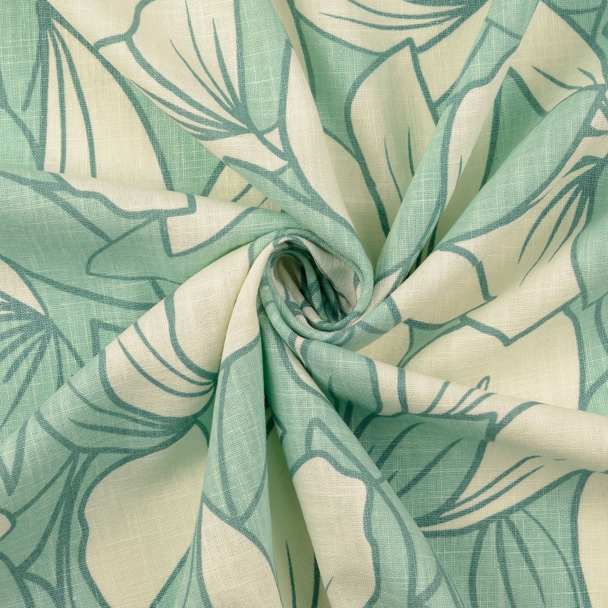 No. 1630Leinenmischung Blumenprint - 4 Farben