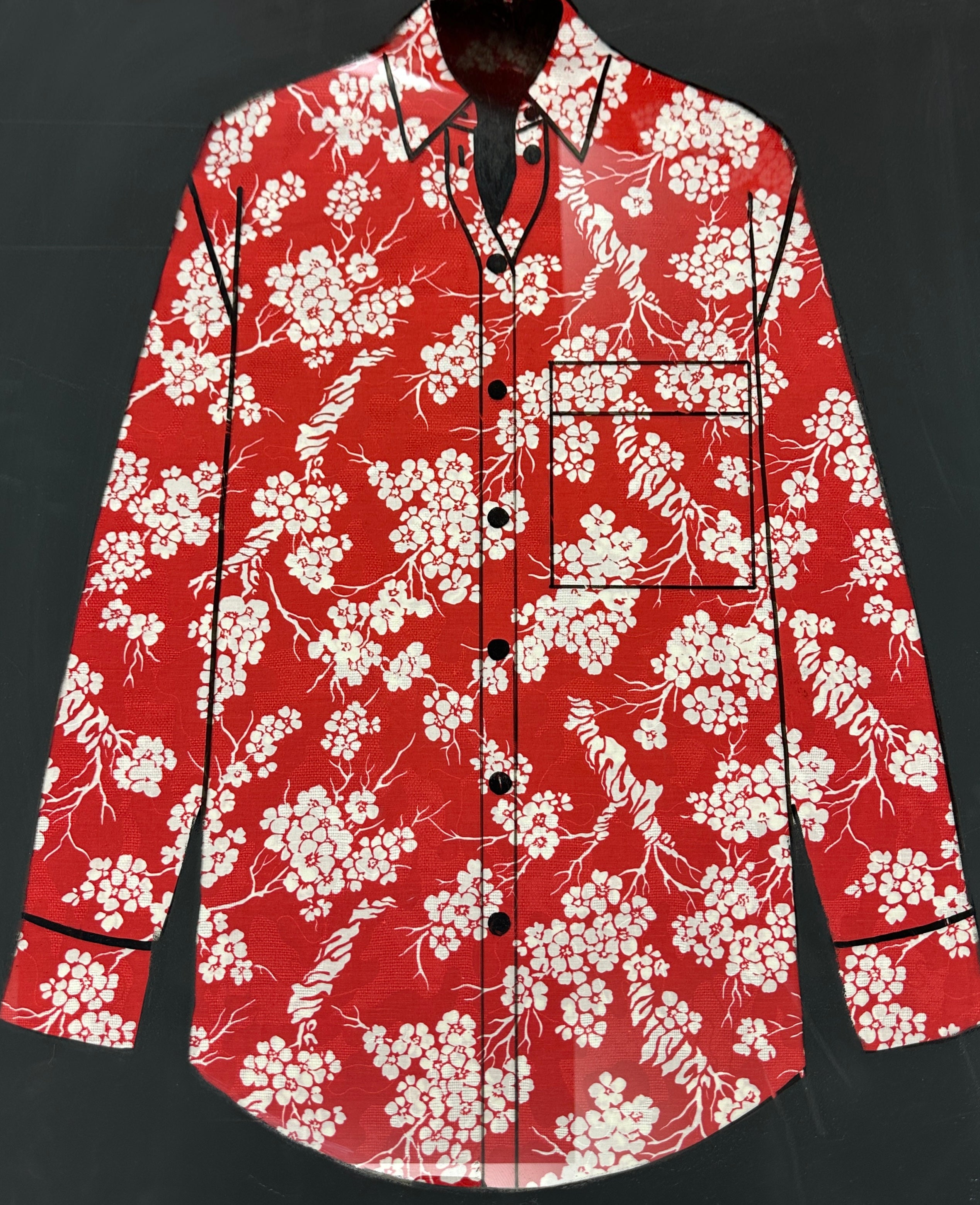 No. 1937 Baumwoll-Leinenmischung kirschblüten LP