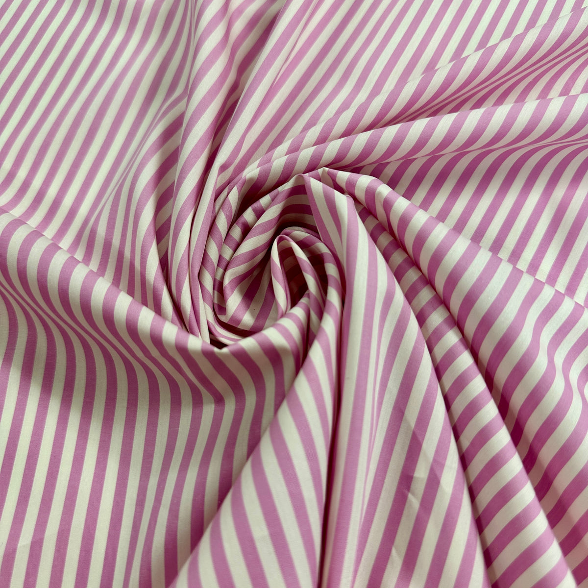 No. 2145 Baumwoll-Poplin gestreift rosa-weiß