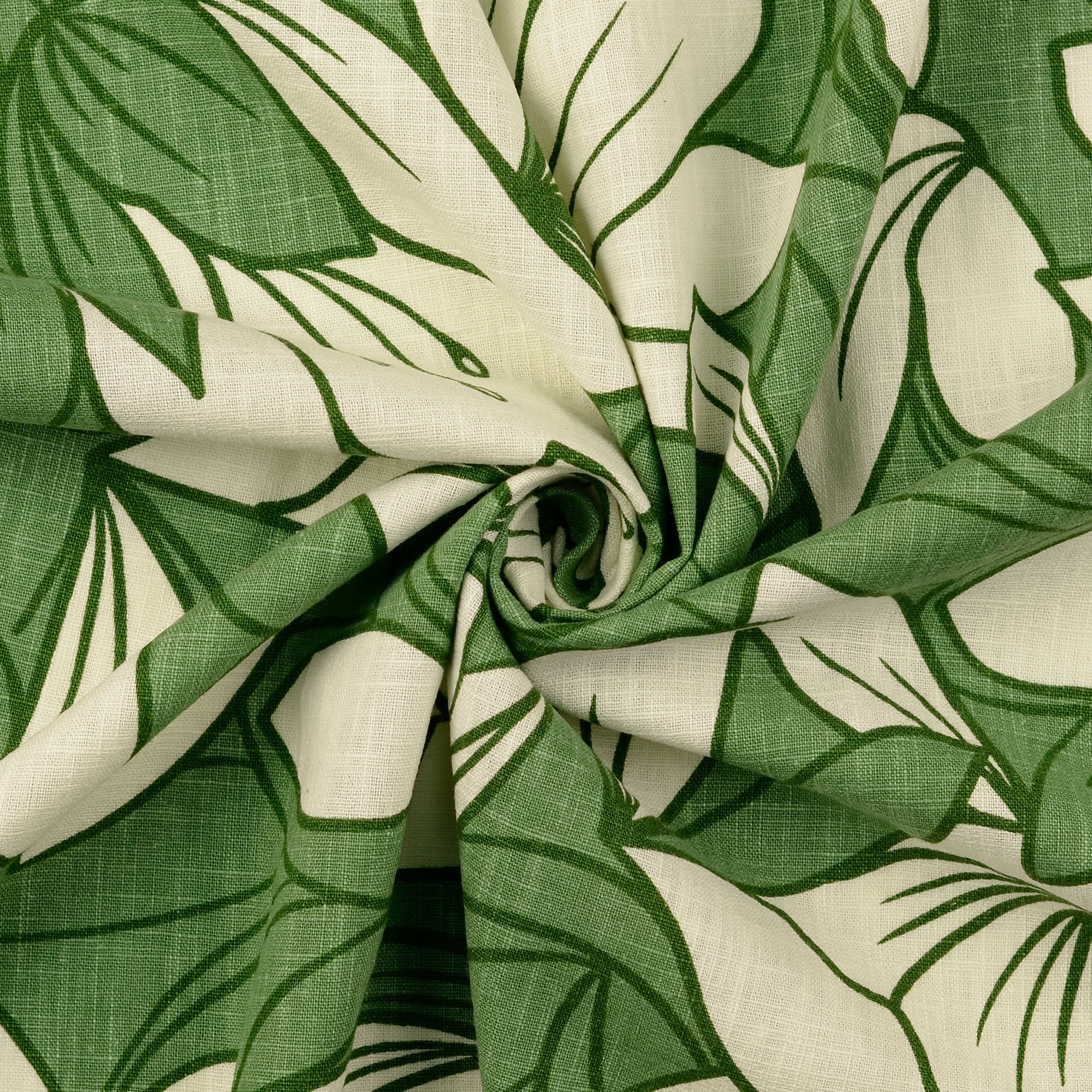 No. 1630Leinenmischung Blumenprint - 4 Farben