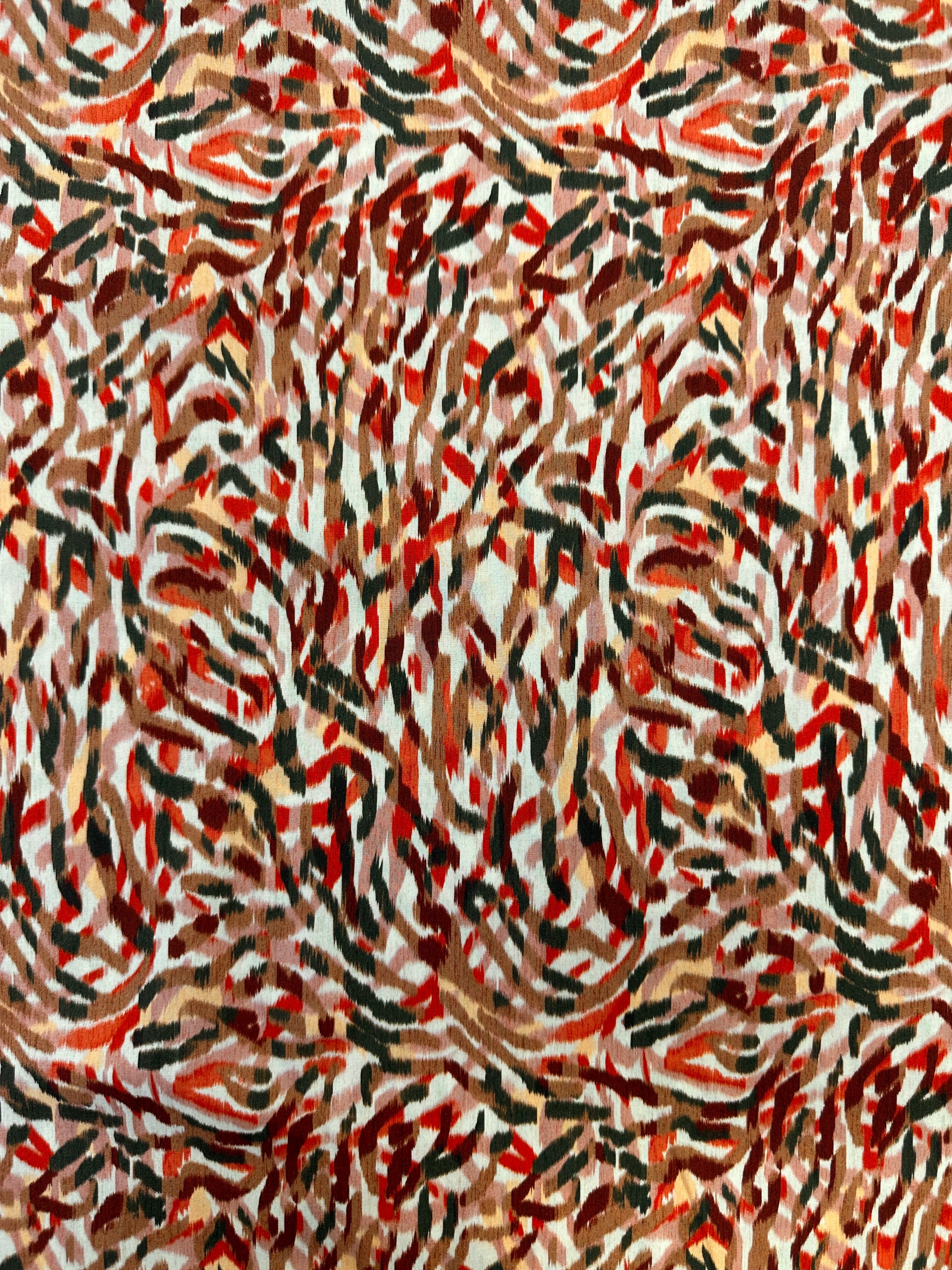No. 678 viscose with abstract stripes