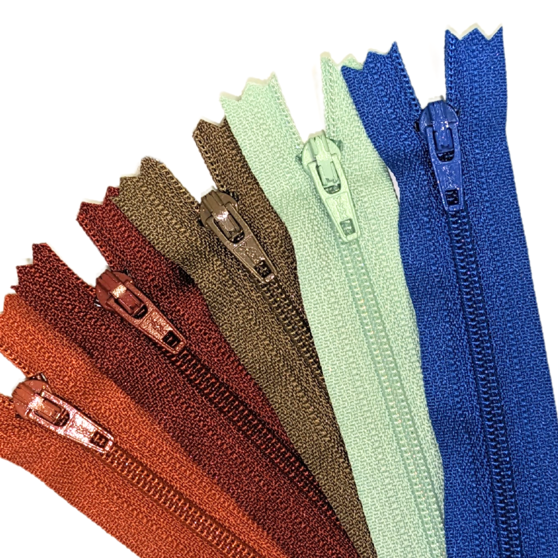 YKK zipper with plastic spiral 20 cm