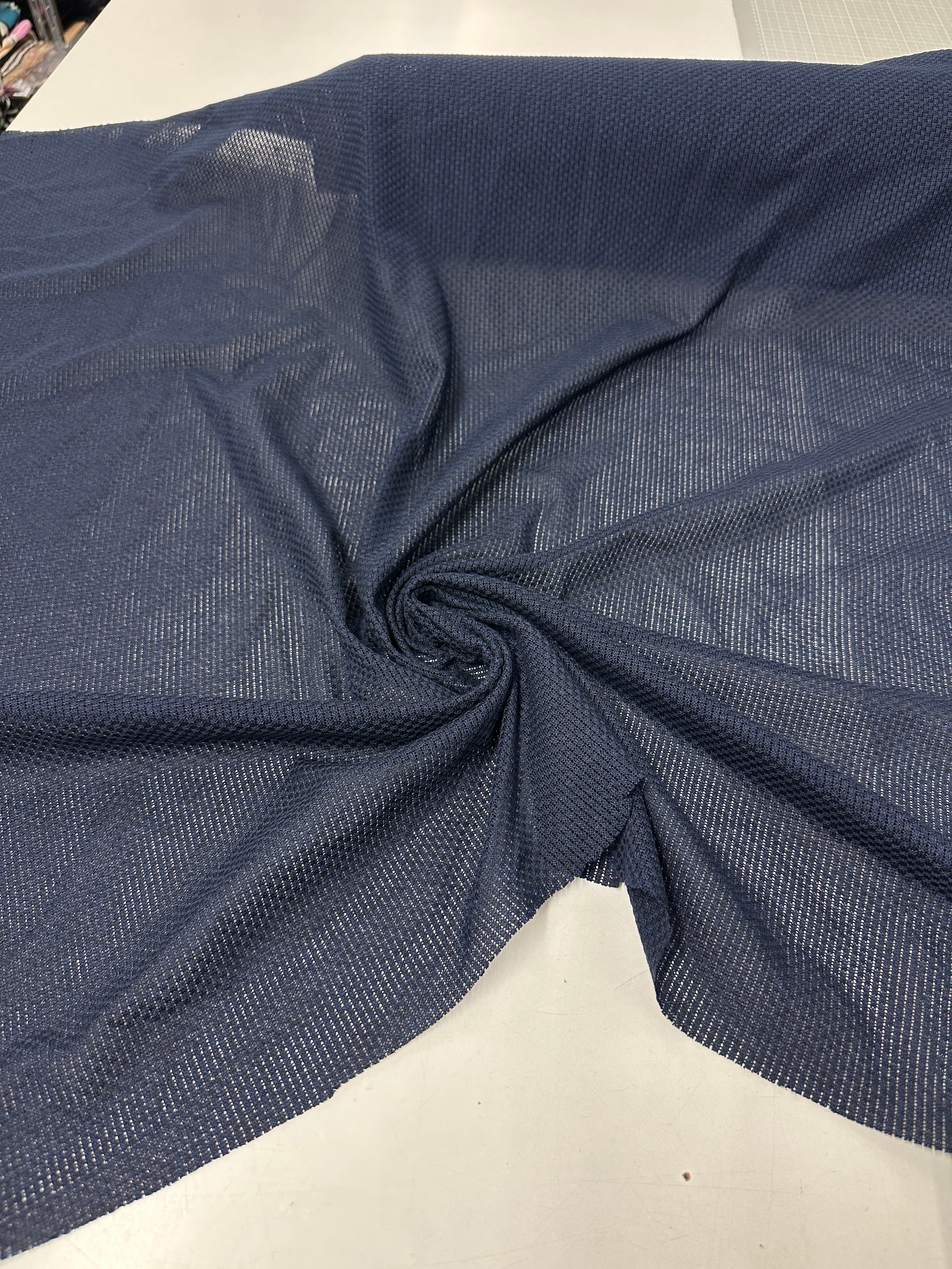 B-Ware Baumwoll Strickstoff navy