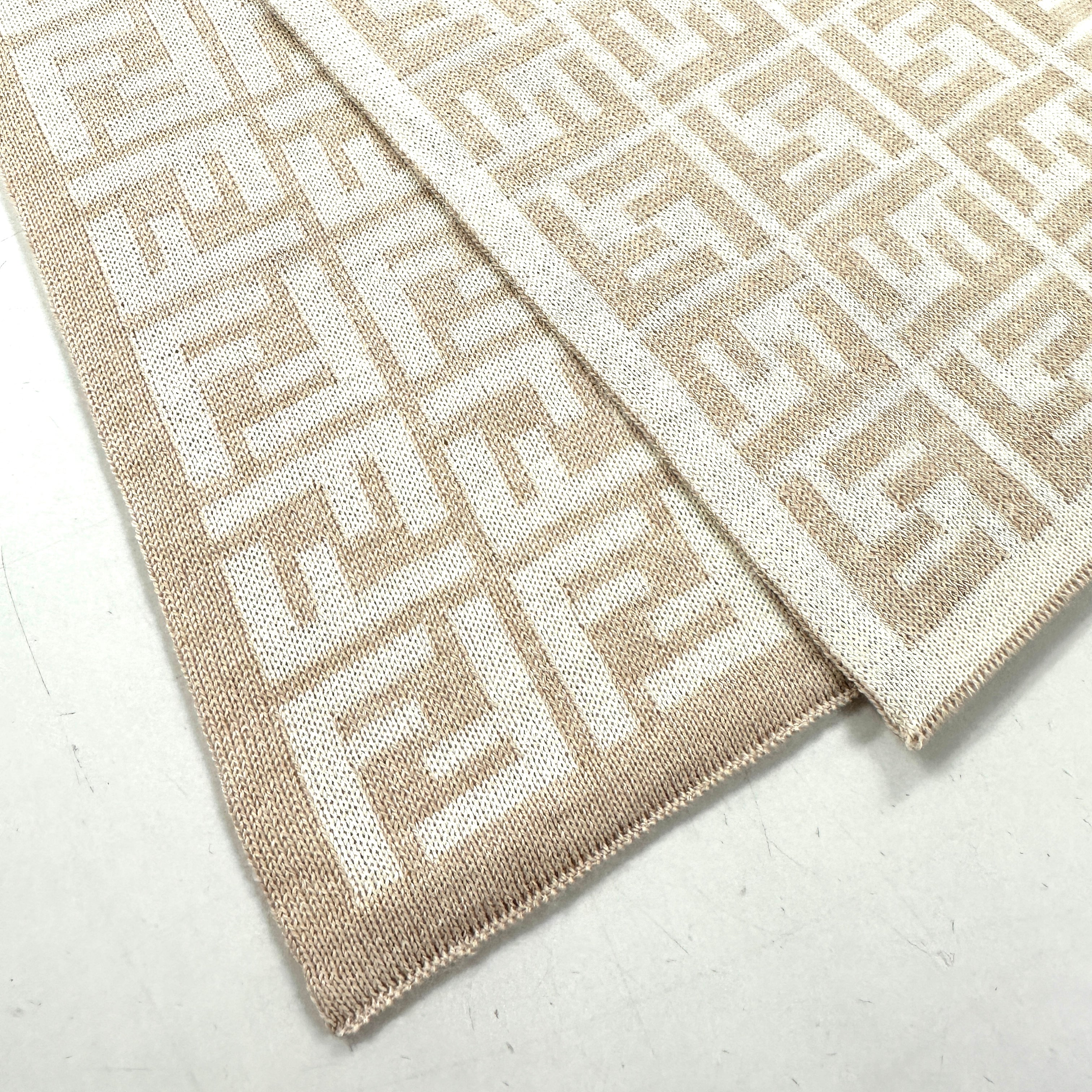 No. 1925 - Schal 100% Schurwolle beige | wollweiss