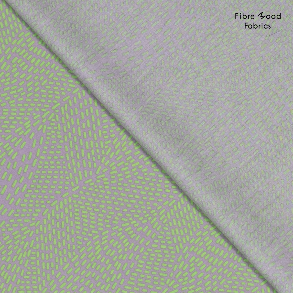 No. 820 cotton poplin with abstract print gray green