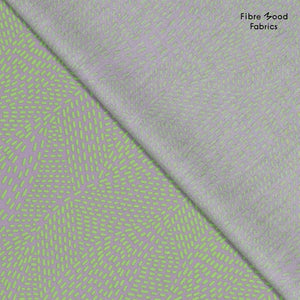 No. 820 cotton poplin with abstract print gray green