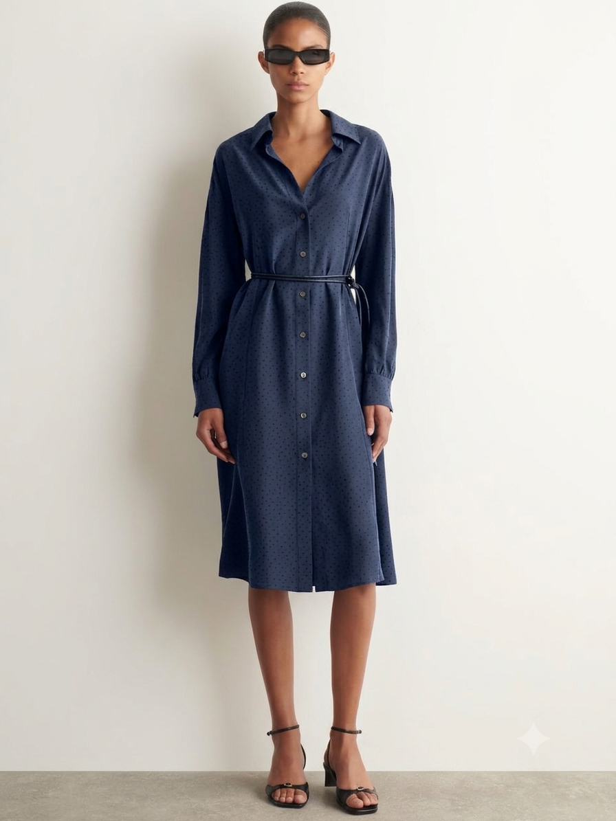 No. 2105 Jacquard navy