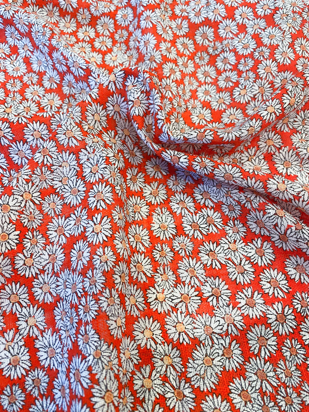 No. 921 Leinen-Viskose Mischung Gänseblümchen