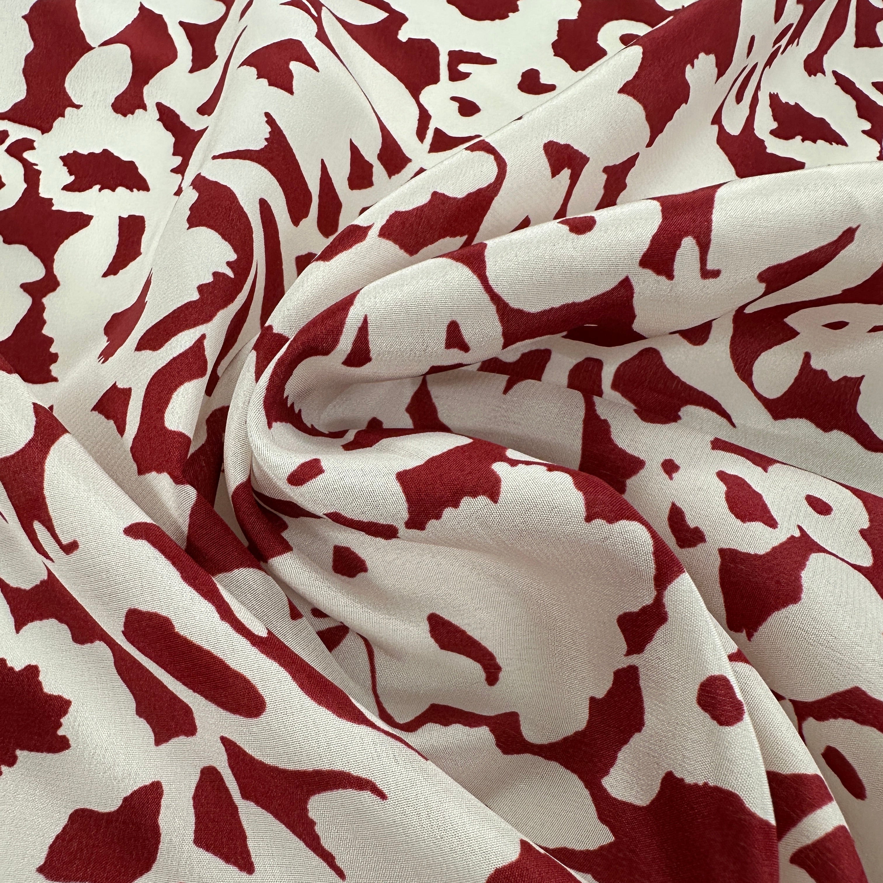 No. 2029 Seidencrepe rot weiß
