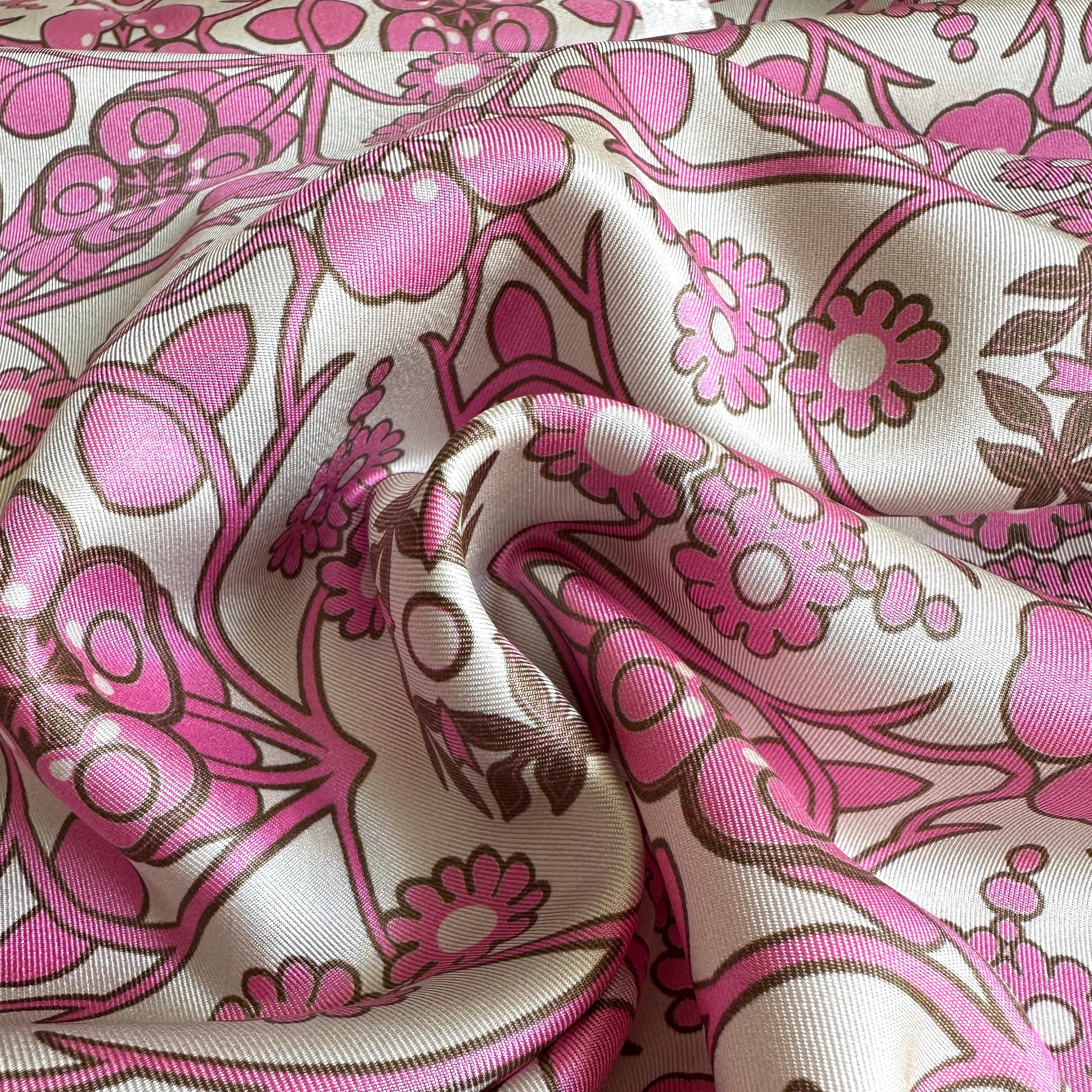 No. 2063 Seidentwill rosa weiß