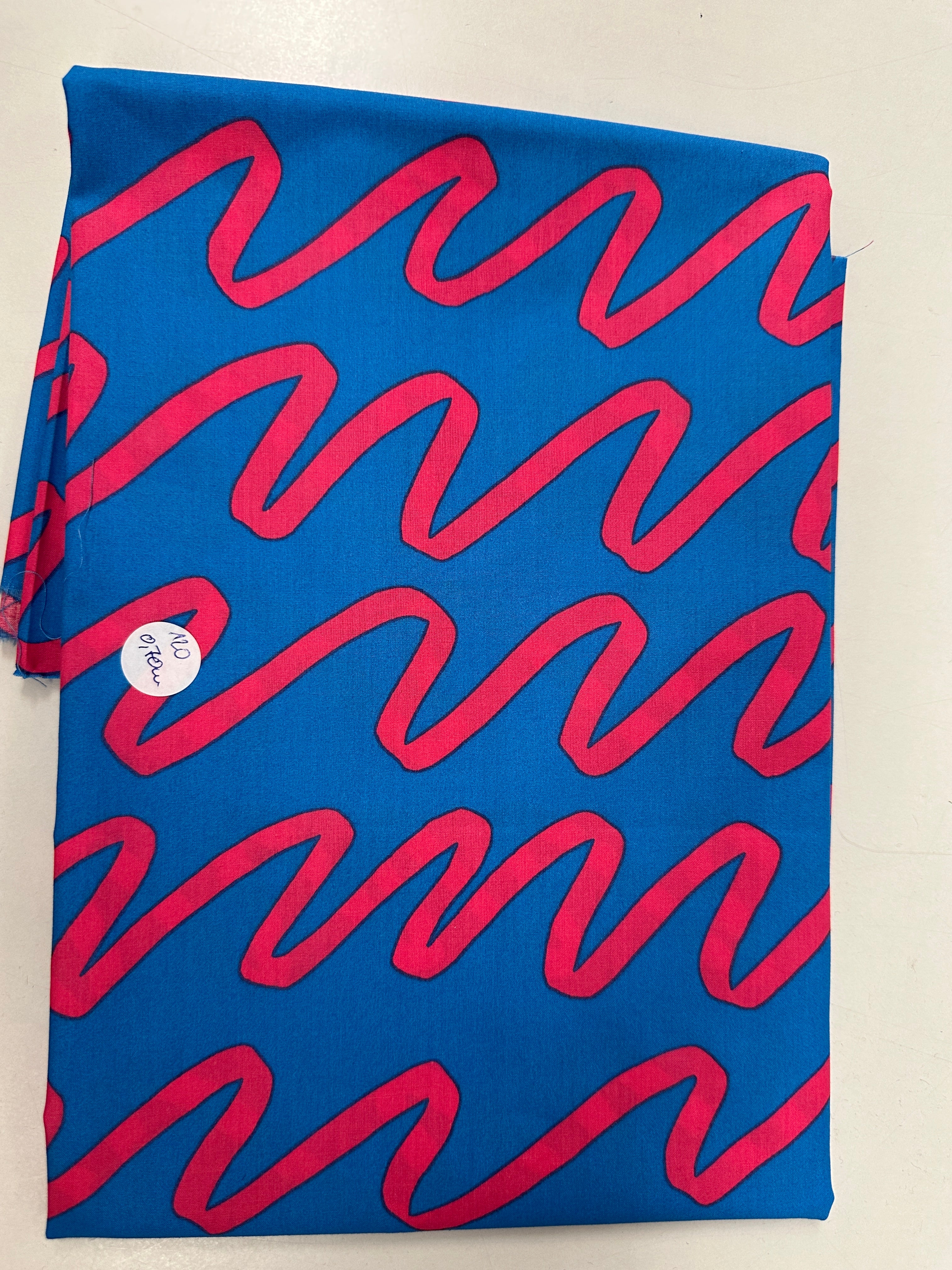 No. 1207 Baumwoll Poplin Swirls blau | 0,70m