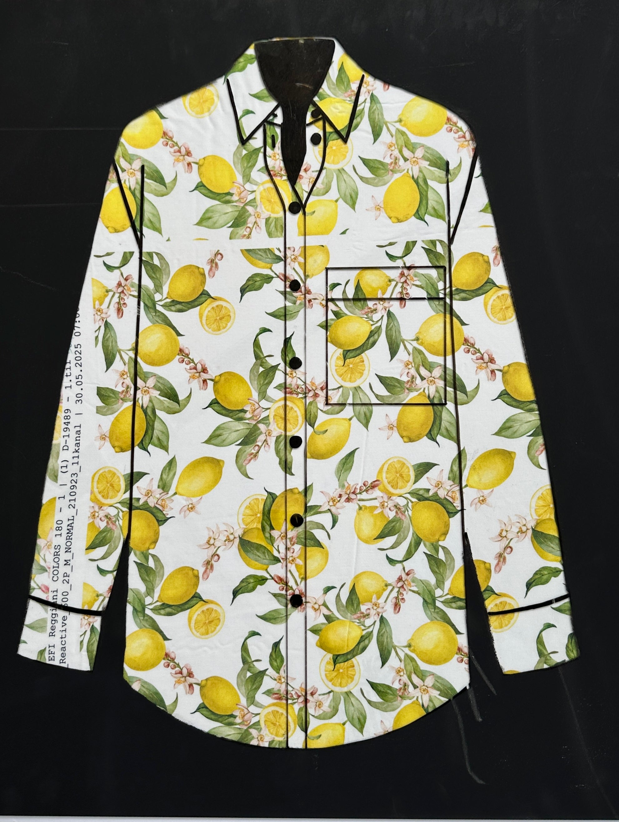PREORDER - No. 1684 Viskoseprint Zitrone