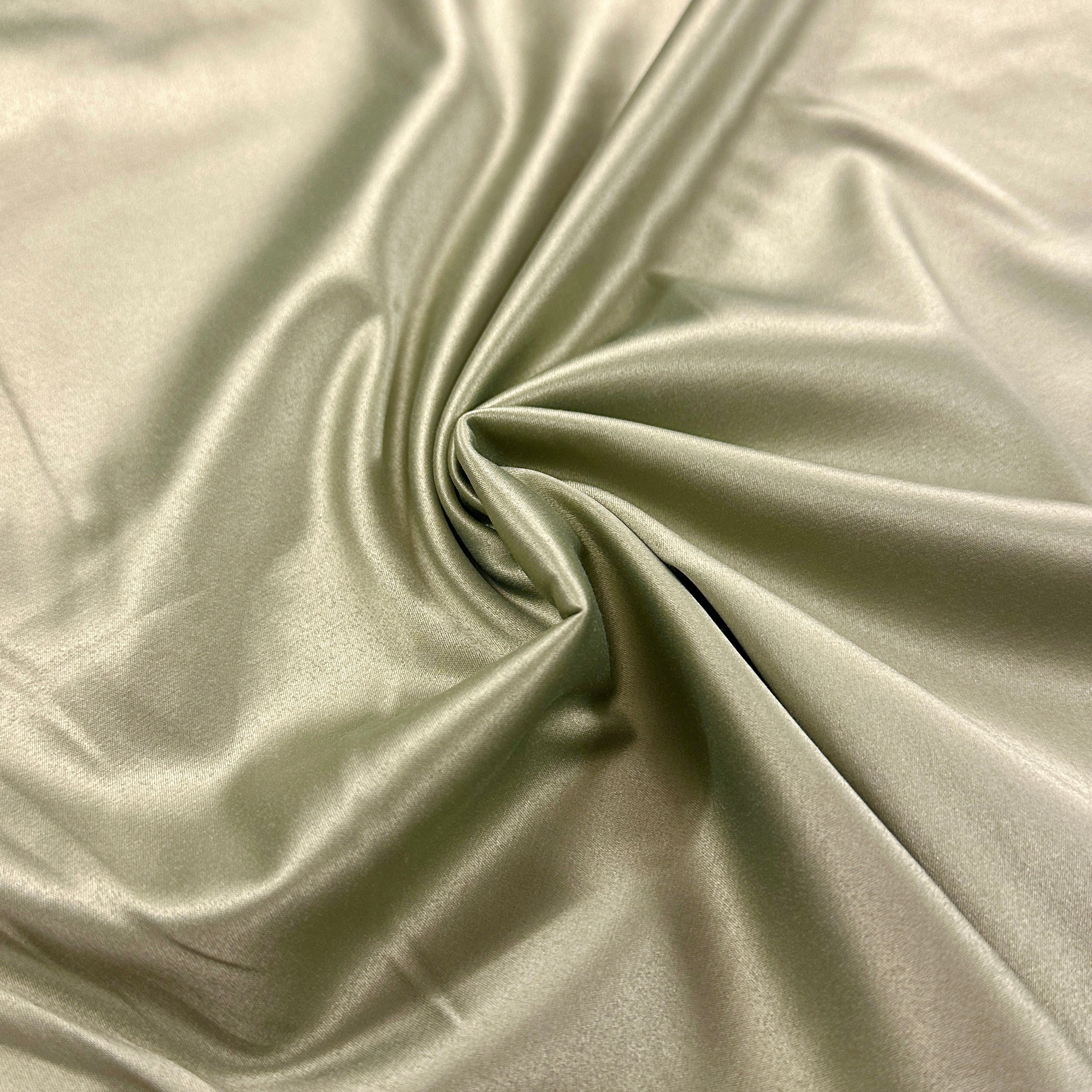 No. 1790 Baumwoll-Stretch Satin salbei