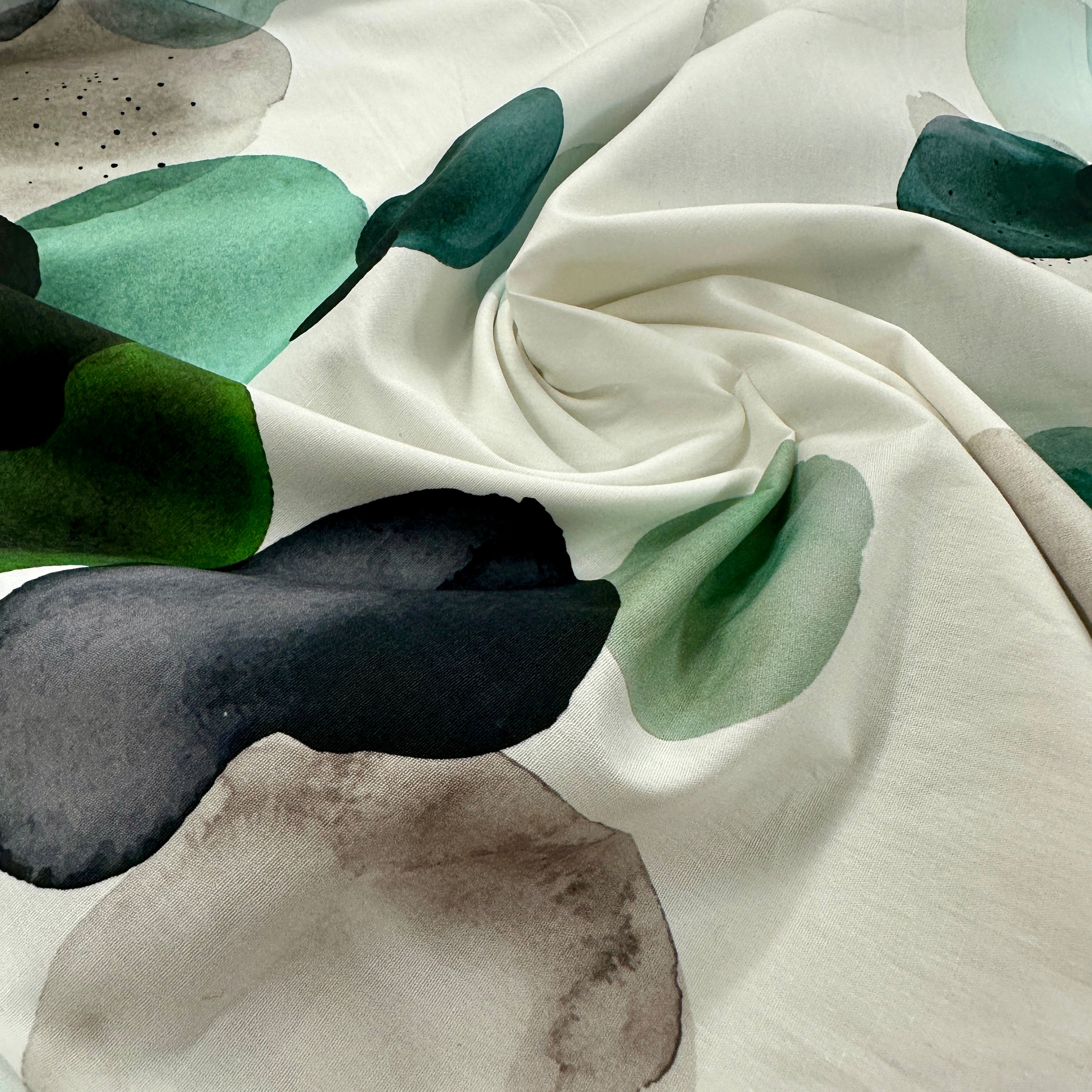 No. 1804 Baumwoll Poplin Aquarell grün