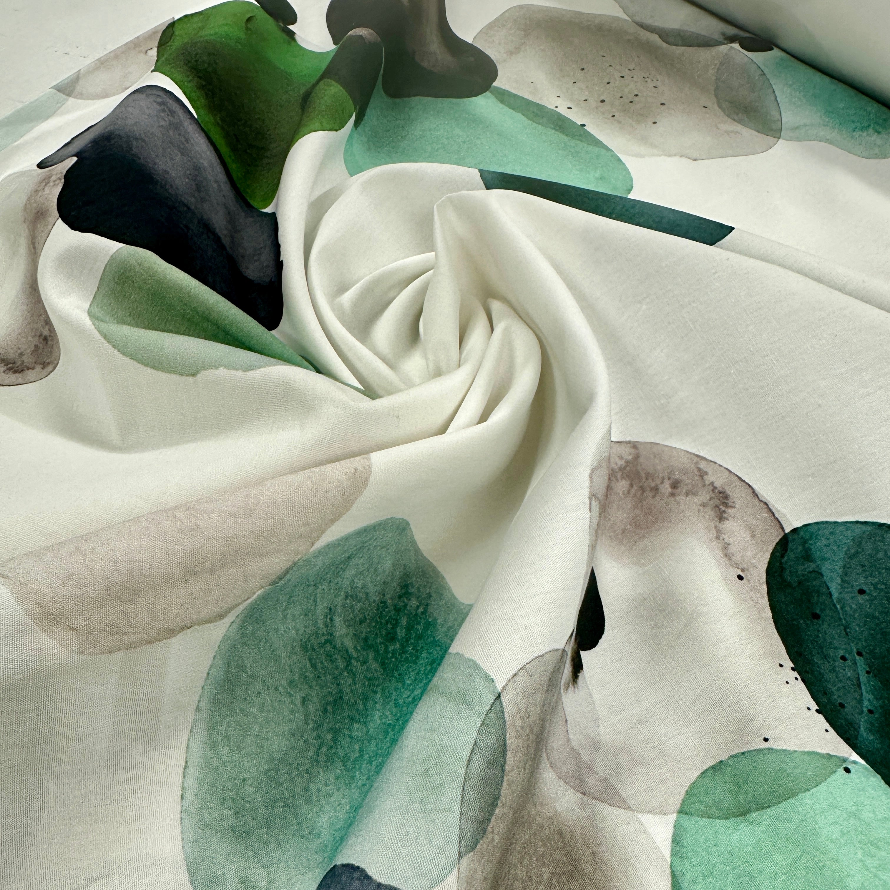 No. 1804 Baumwoll Poplin Aquarell grün