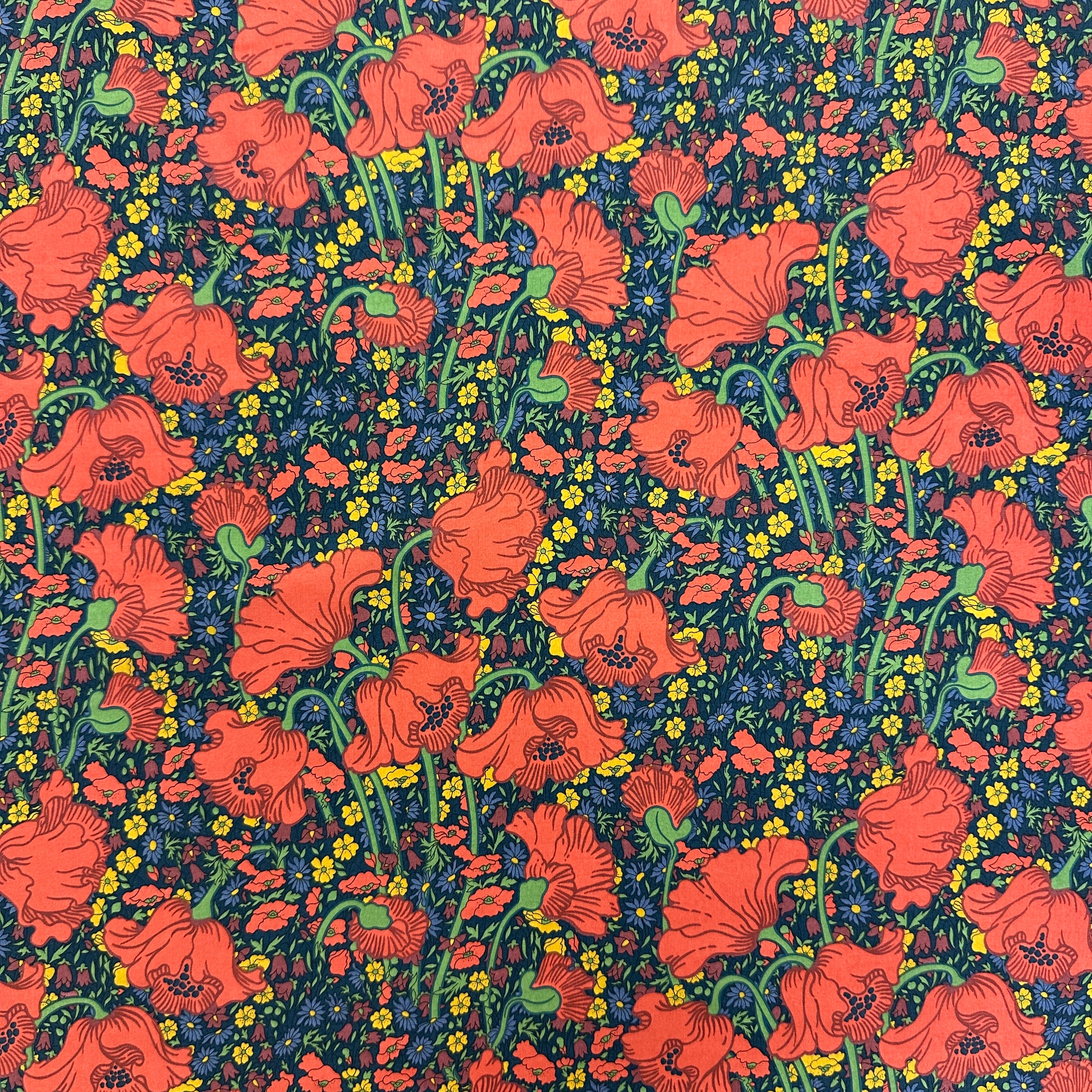 No. 1827 bedruckte Baumwoll-Wollmischung Liberty