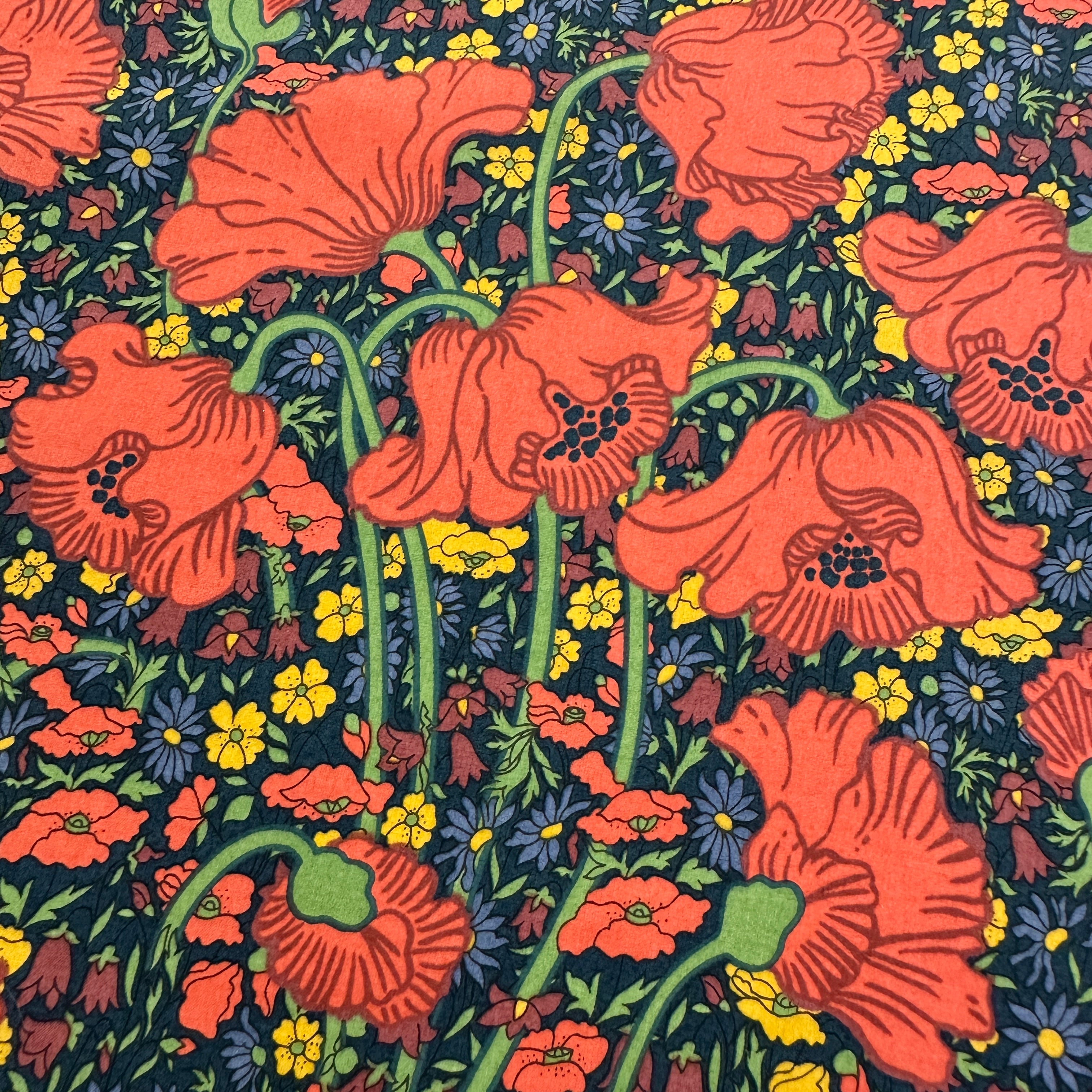 No. 1827 bedruckte Baumwoll-Wollmischung Liberty