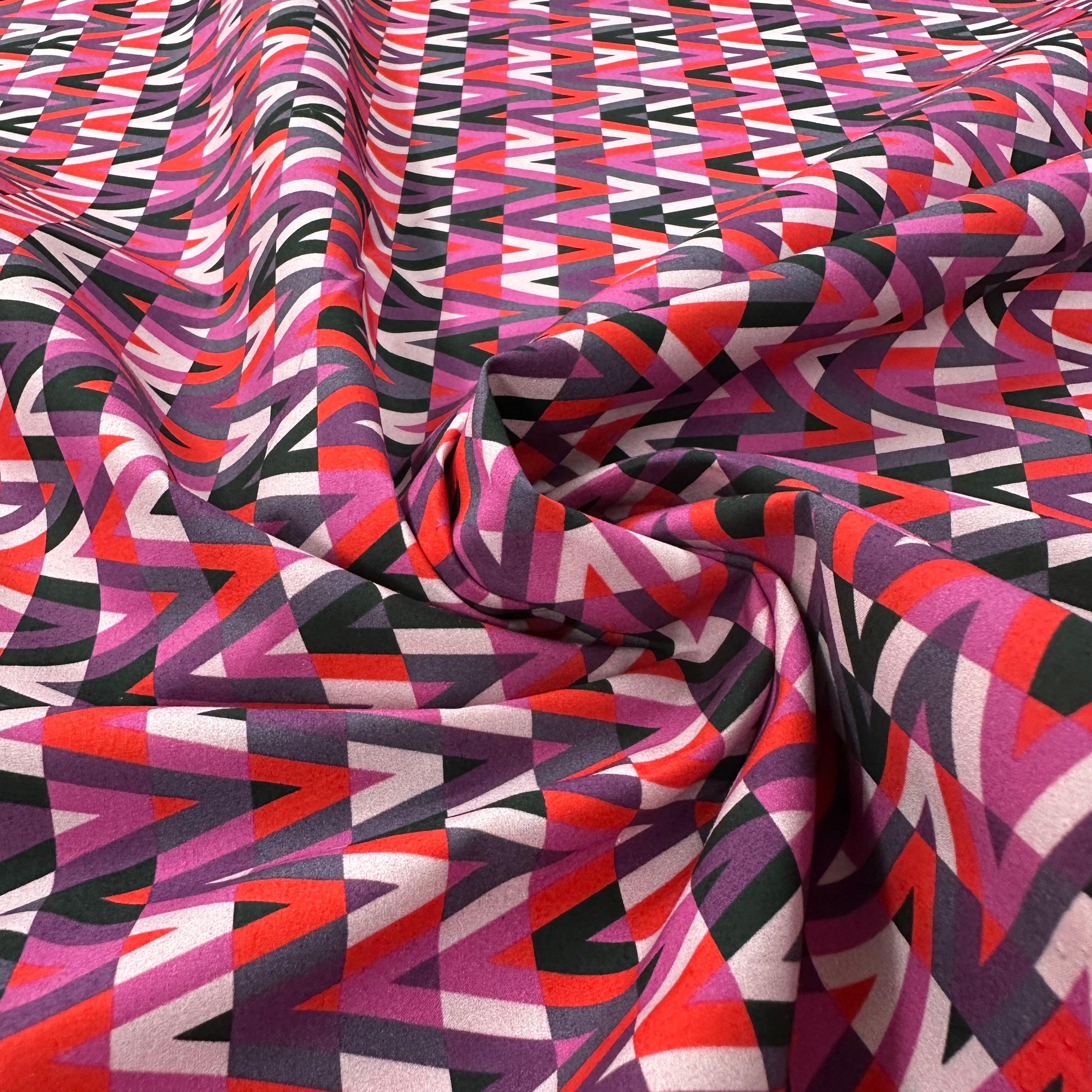 2HGU7 - Poplin Print pink lila Valentin*