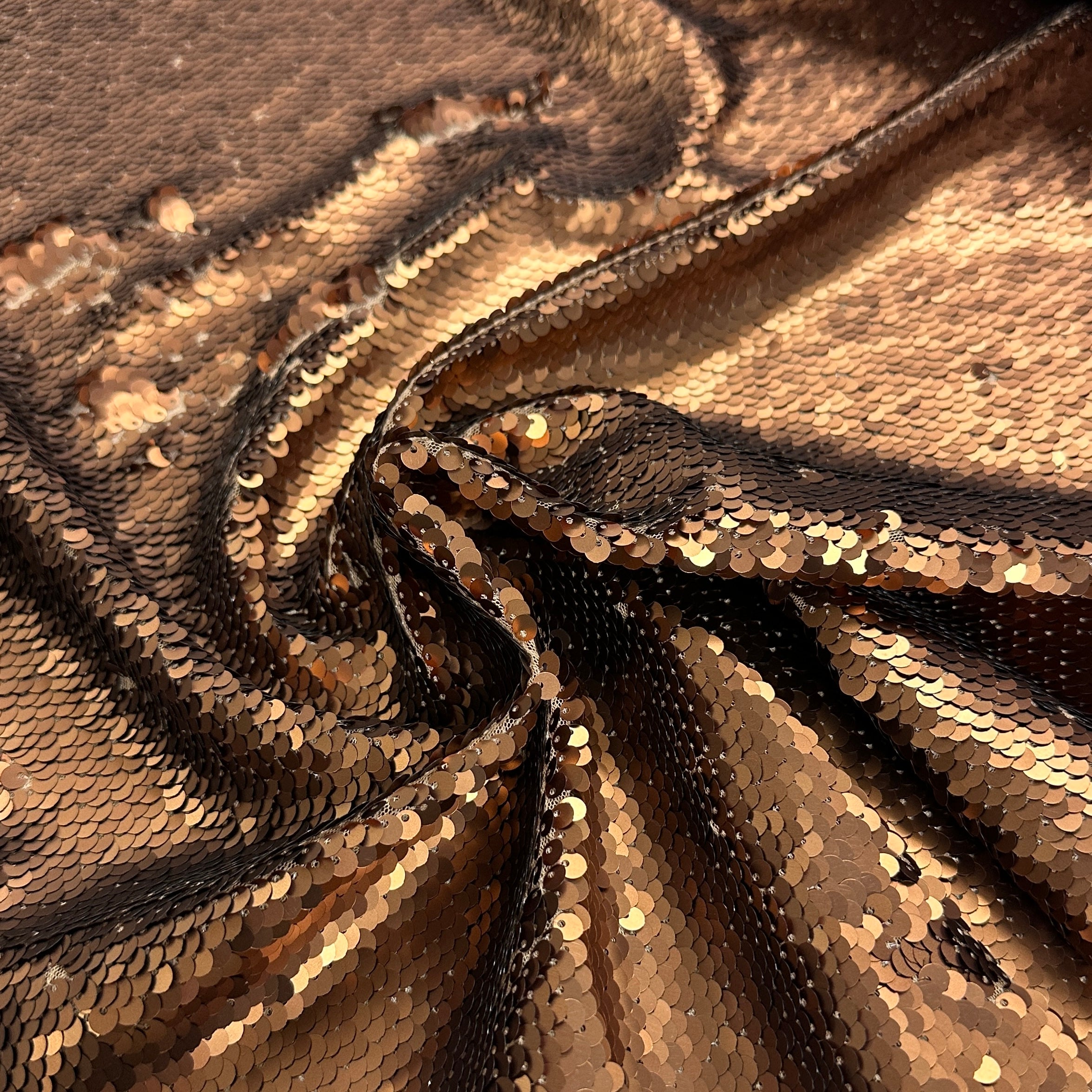 No. 1865 Paillettenstoff warmes kupfer | 1,60m