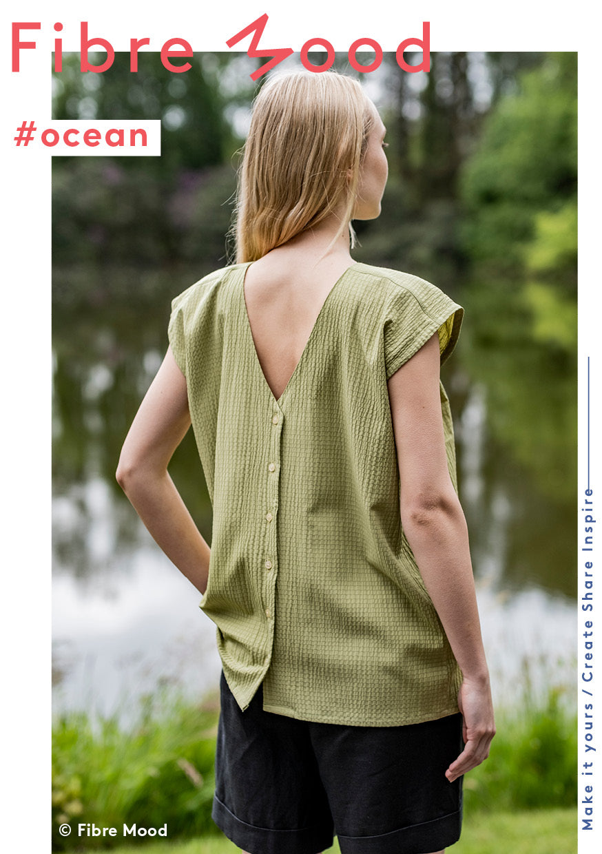 No. 872 Seersucker Viscose Blend Green