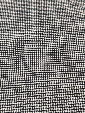 No. 991 dünner Wollstoff mit Pepita-Karo schwarz/weiß
