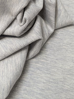 No. 975 Woll-Viskose Rippjersey grau melange