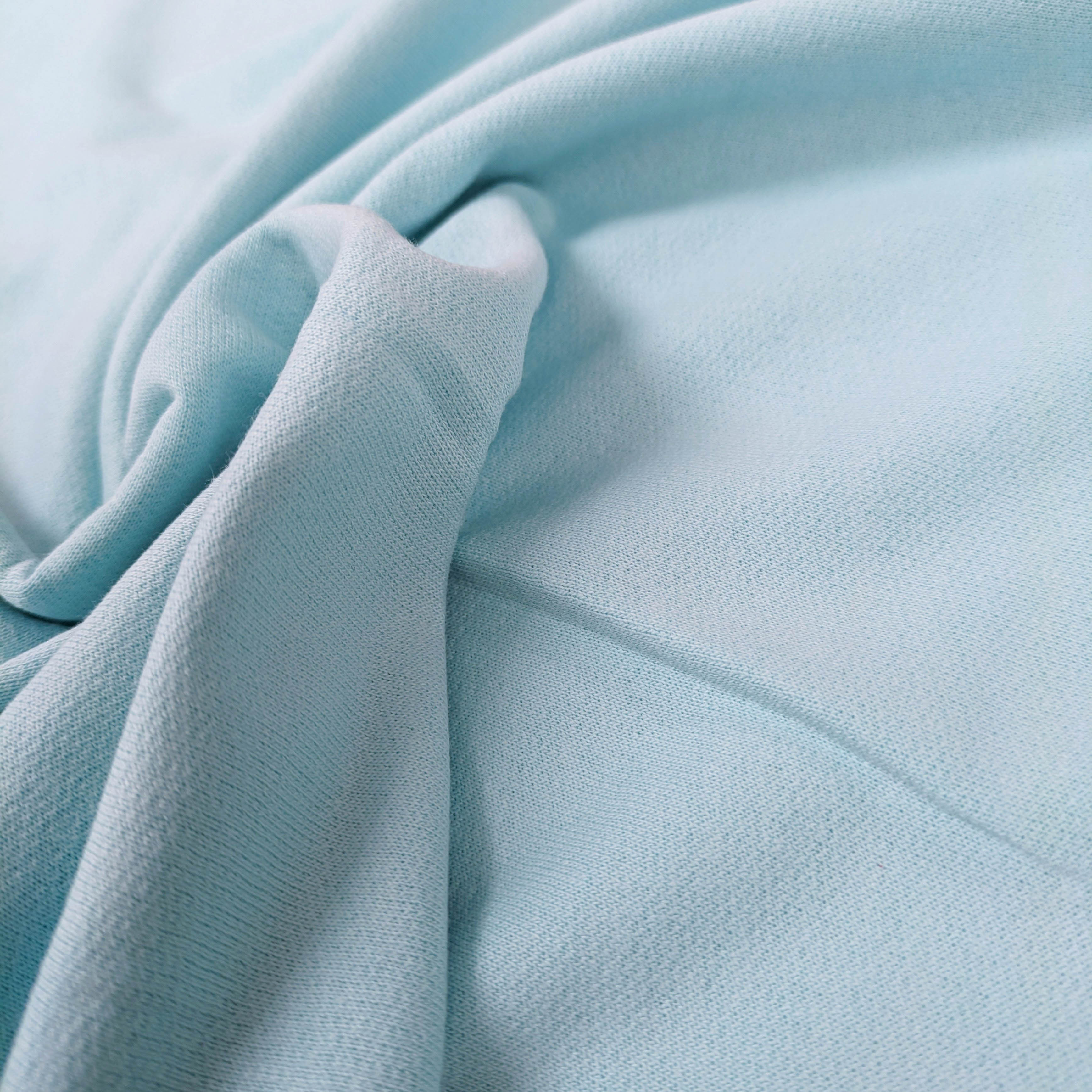 No. 1182 Sweatstoff Baumwolle baby blau | mehrere Abschnitte