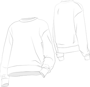 Paper pattern sweater Hanna