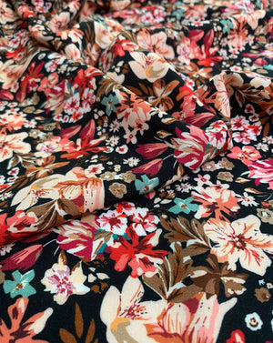 "New" viscose with floral print