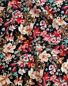 "New" viscose with floral print