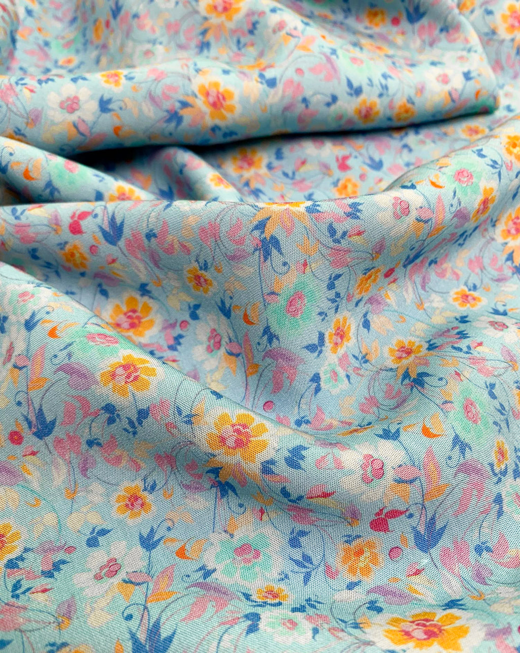 "New" viscose with floral print