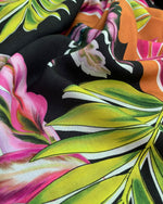 "New" Printed viscose with leaves