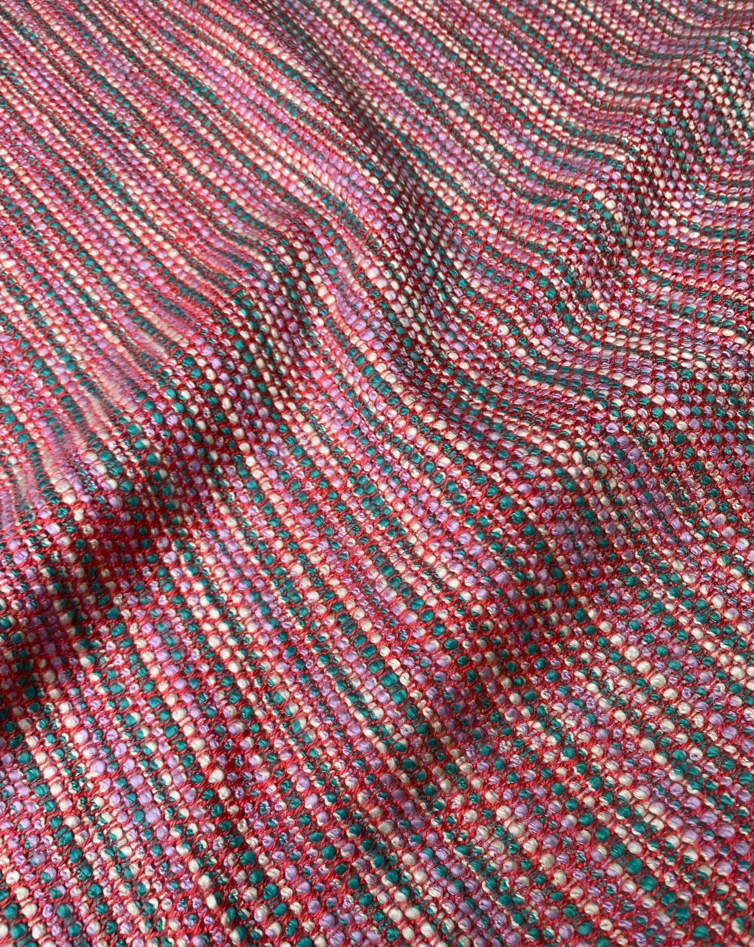 No. 880 Bunter Tweed mit roter Musterung