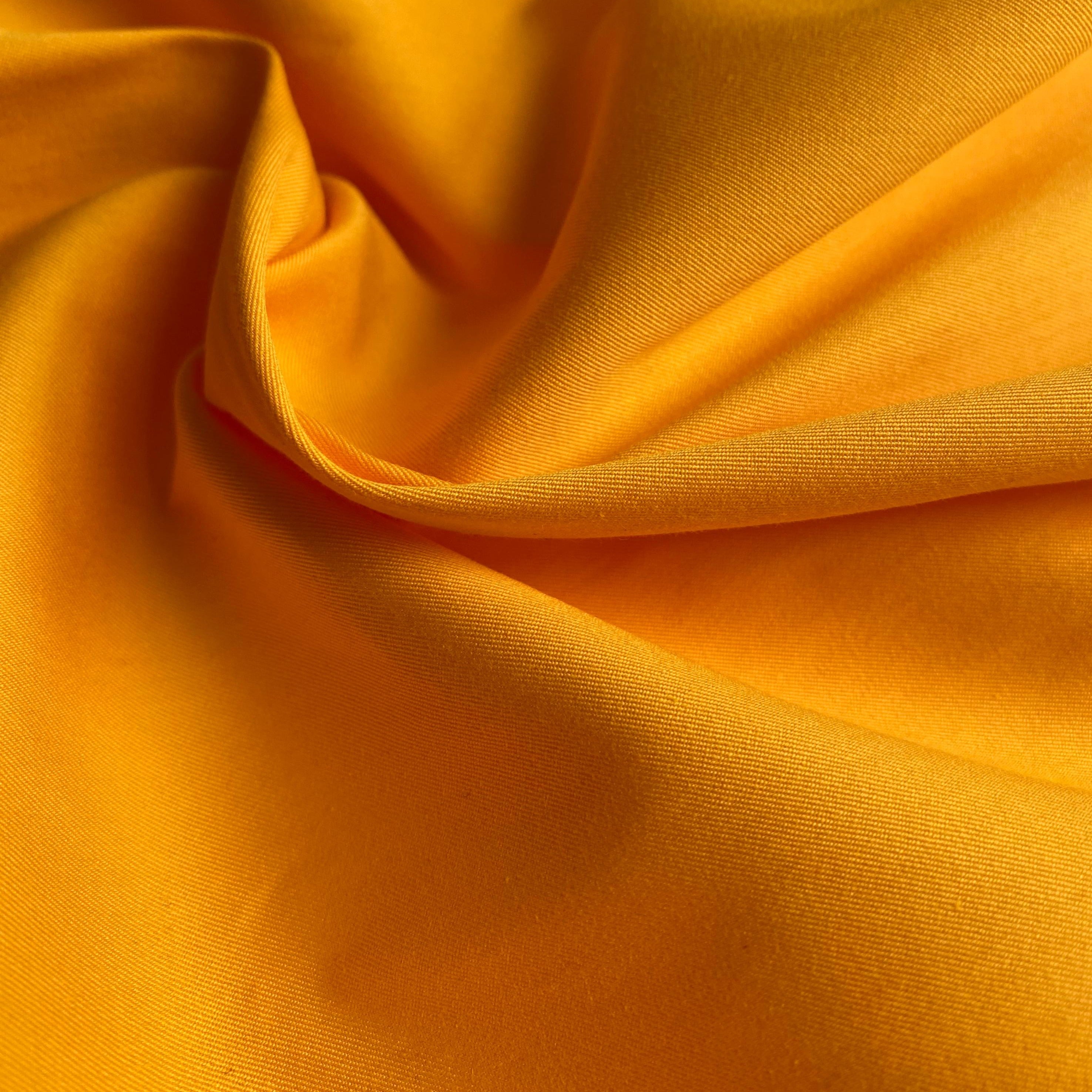 No. 1321 Baumwoll Poplin Stretch sonnengelb | 1,50m