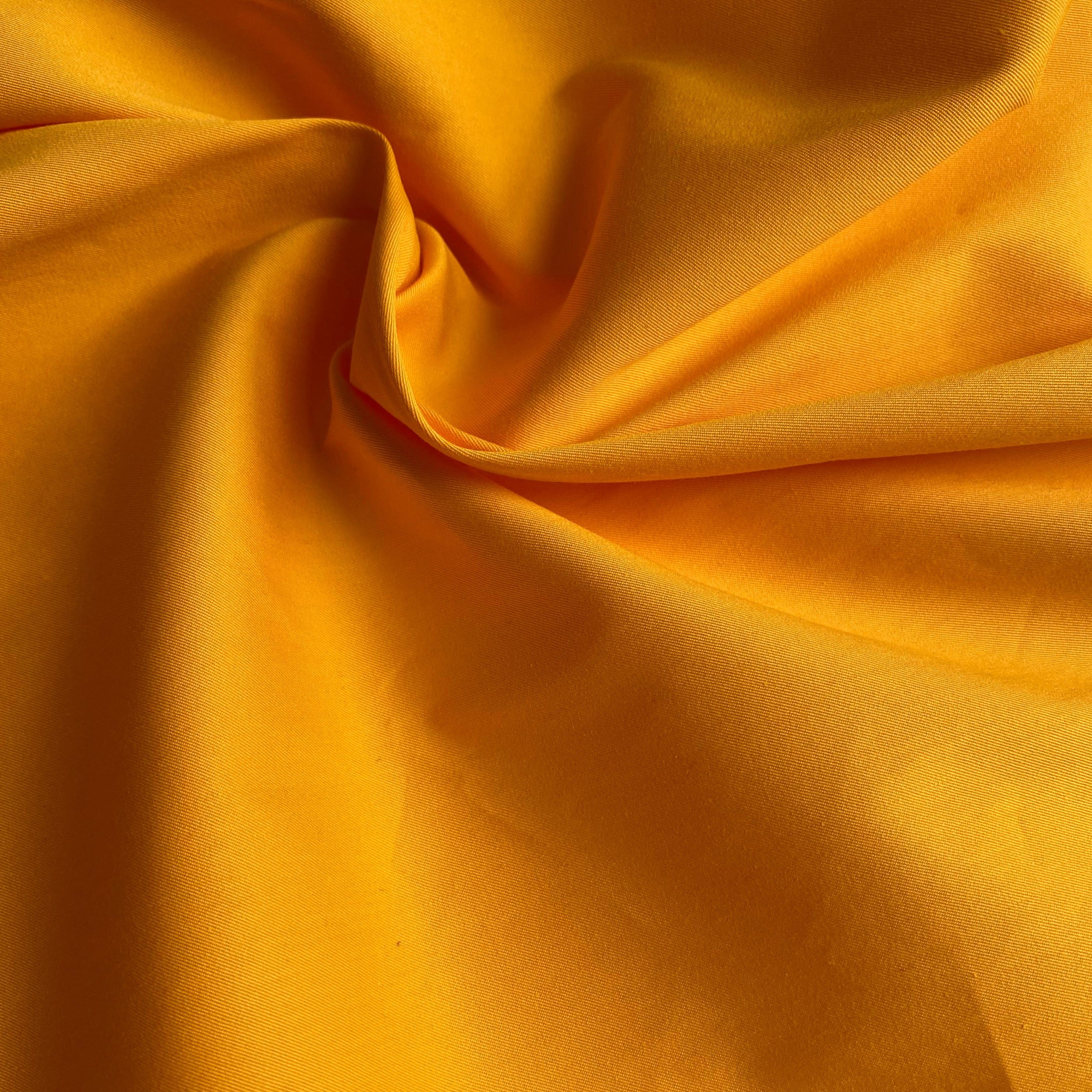 No. 1321 Baumwoll Poplin Stretch sonnengelb | 1,50m