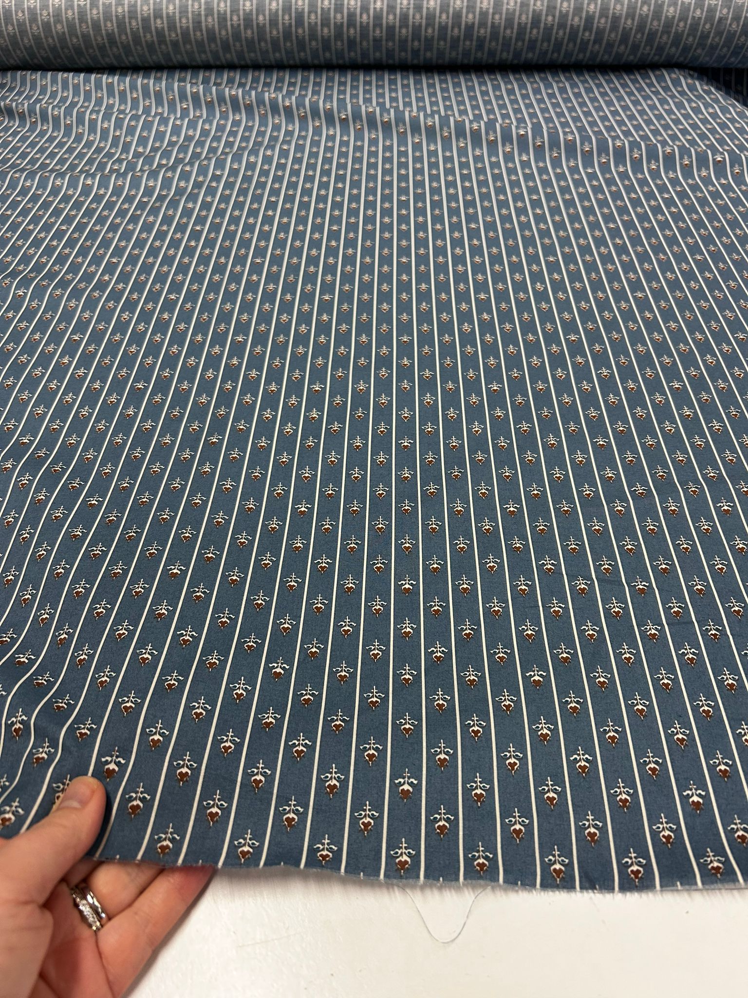 No. 1949 Baumwollpoplin jeansblau DG