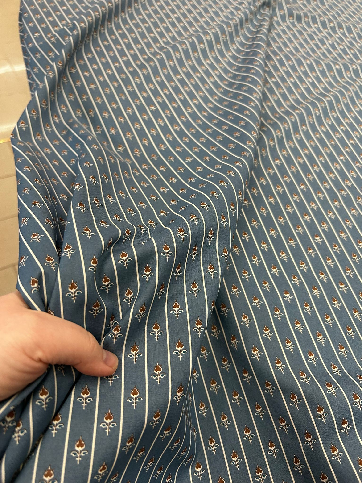 No. 1949 Baumwollpoplin jeansblau DG