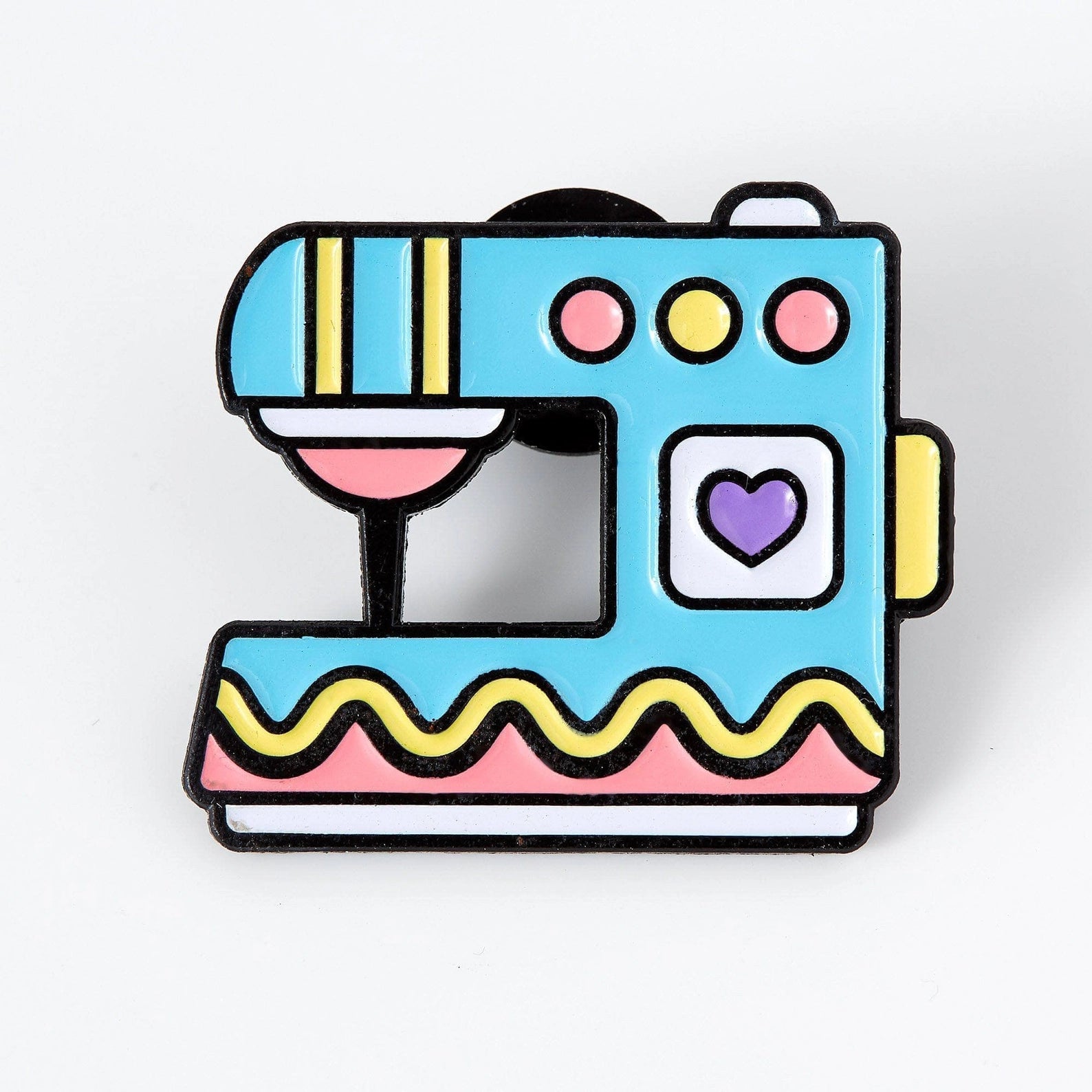 Nähmaschine Emaille Pin Pastell