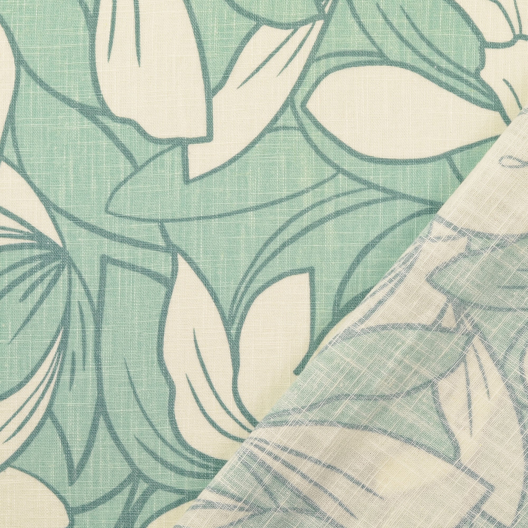 No. 1630Leinenmischung Blumenprint - 4 Farben