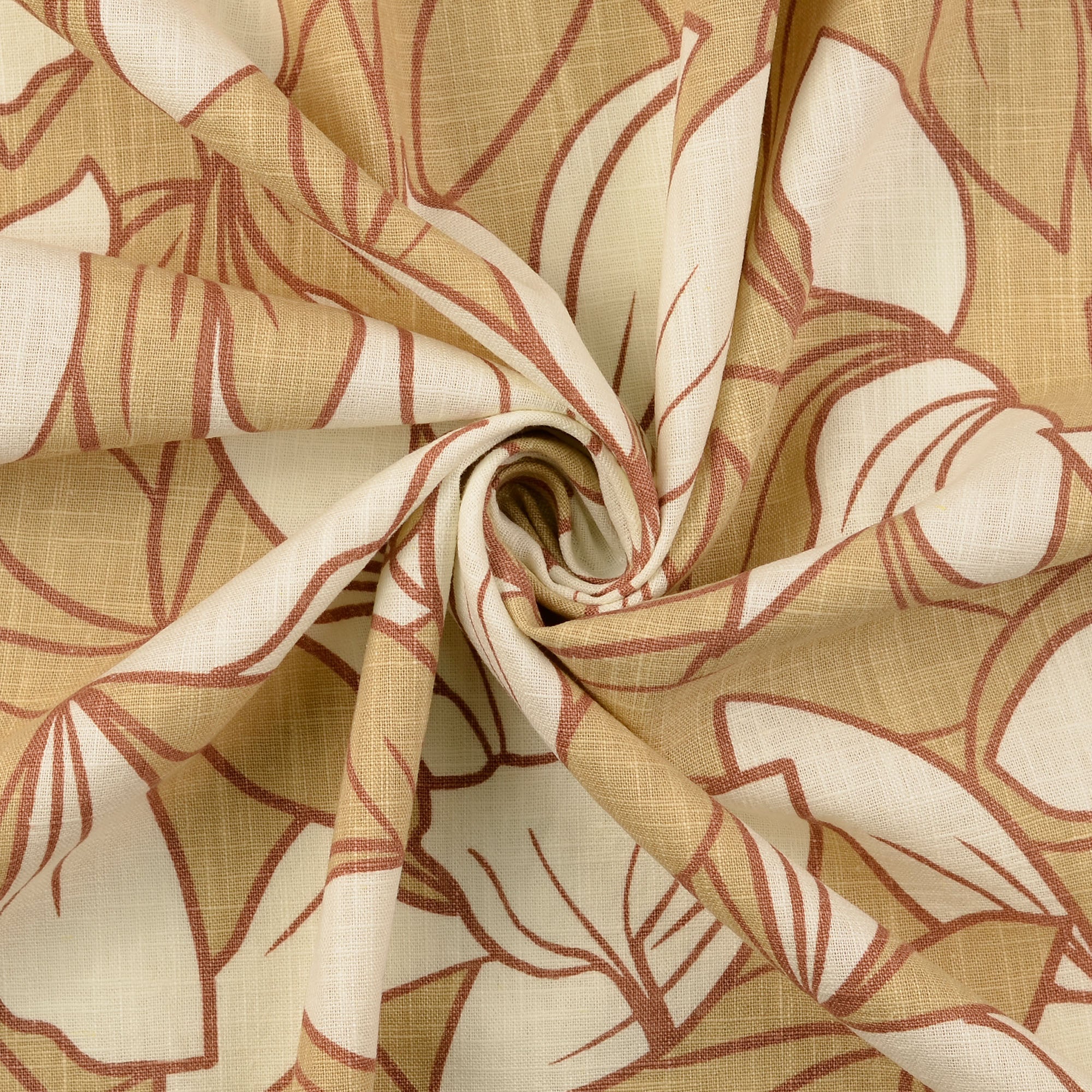 No. 1630Leinenmischung Blumenprint - 4 Farben