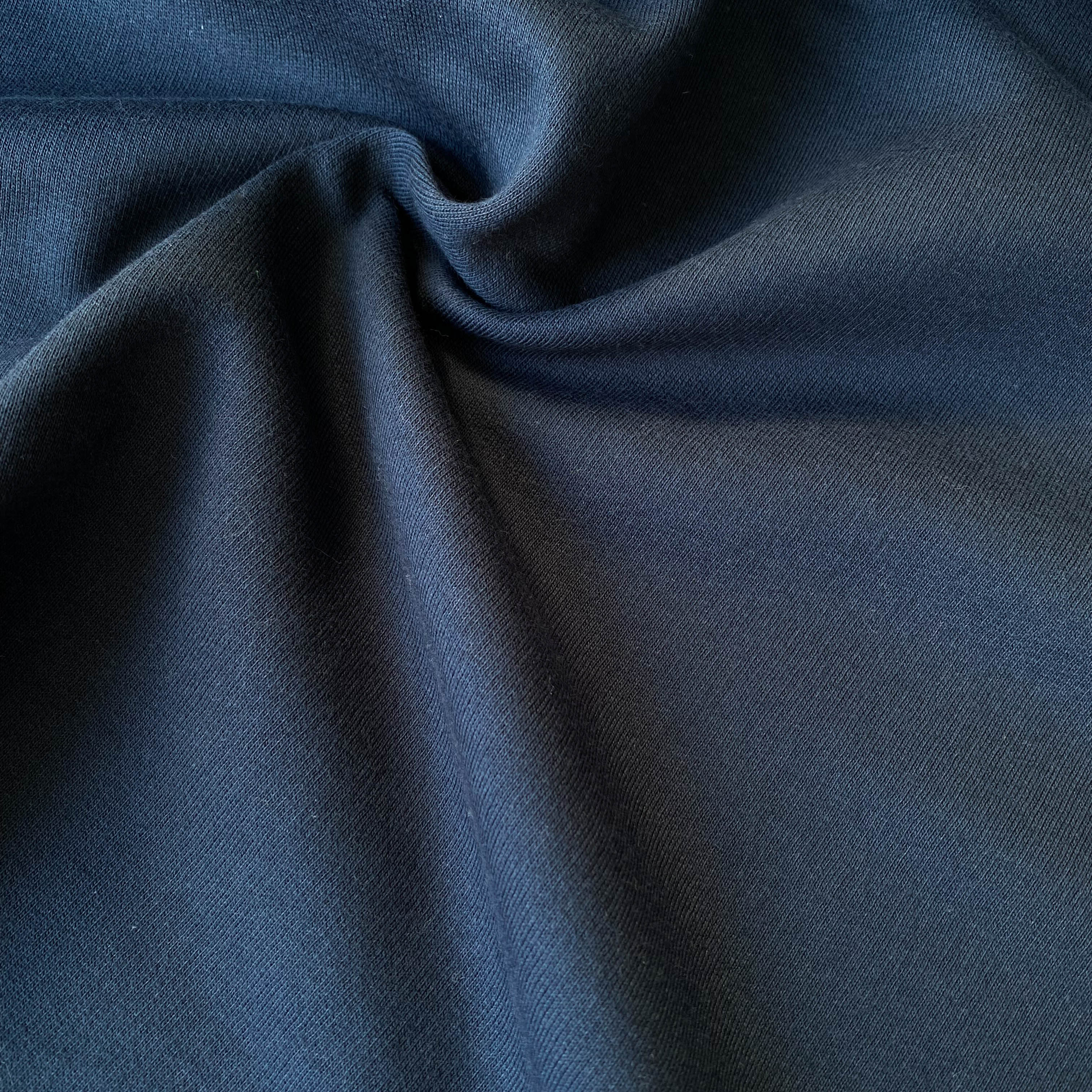 Non. 1178 Tissu sweat coton marine / 1,00 m