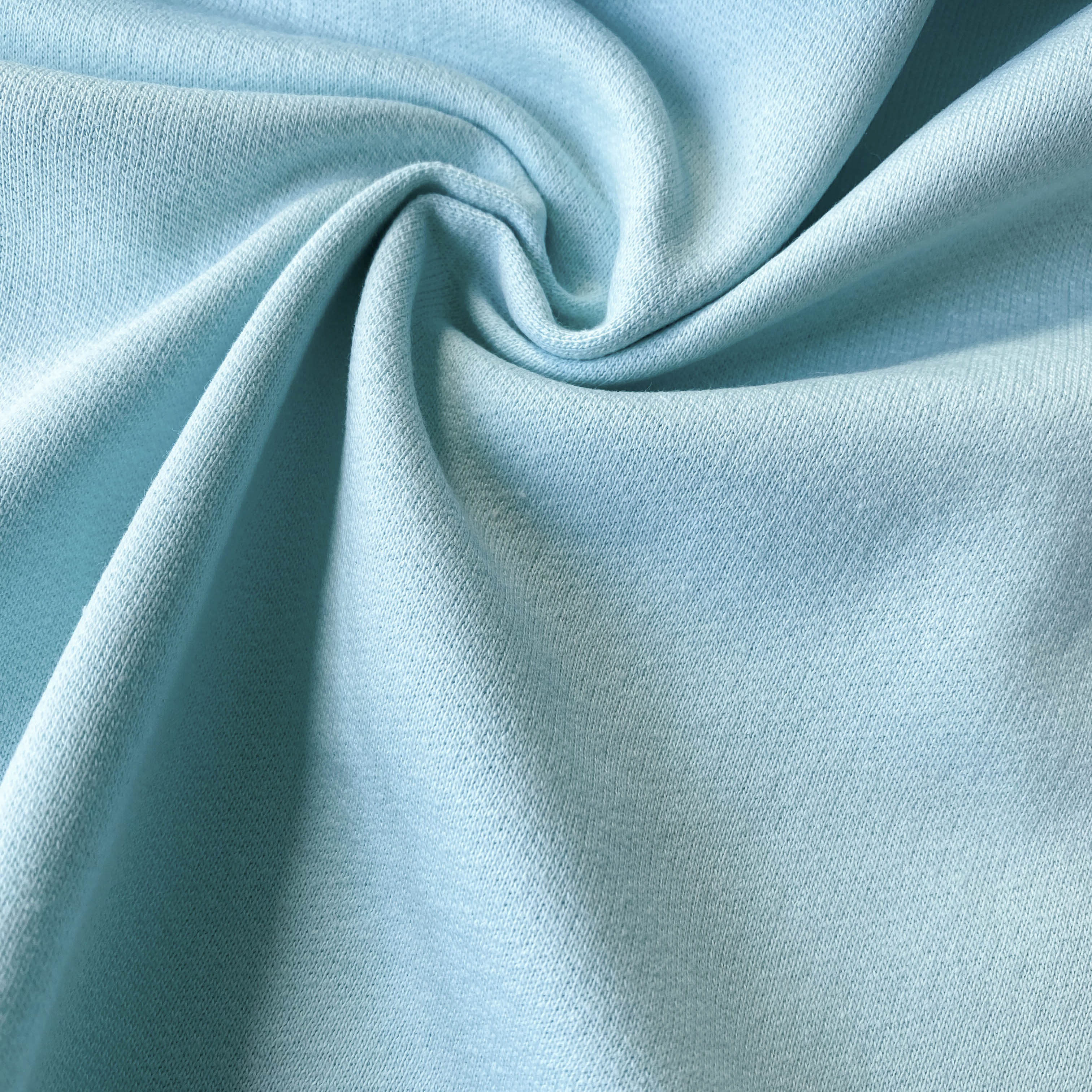 No. 1182 Sweatstoff Baumwolle baby blau | mehrere Abschnitte