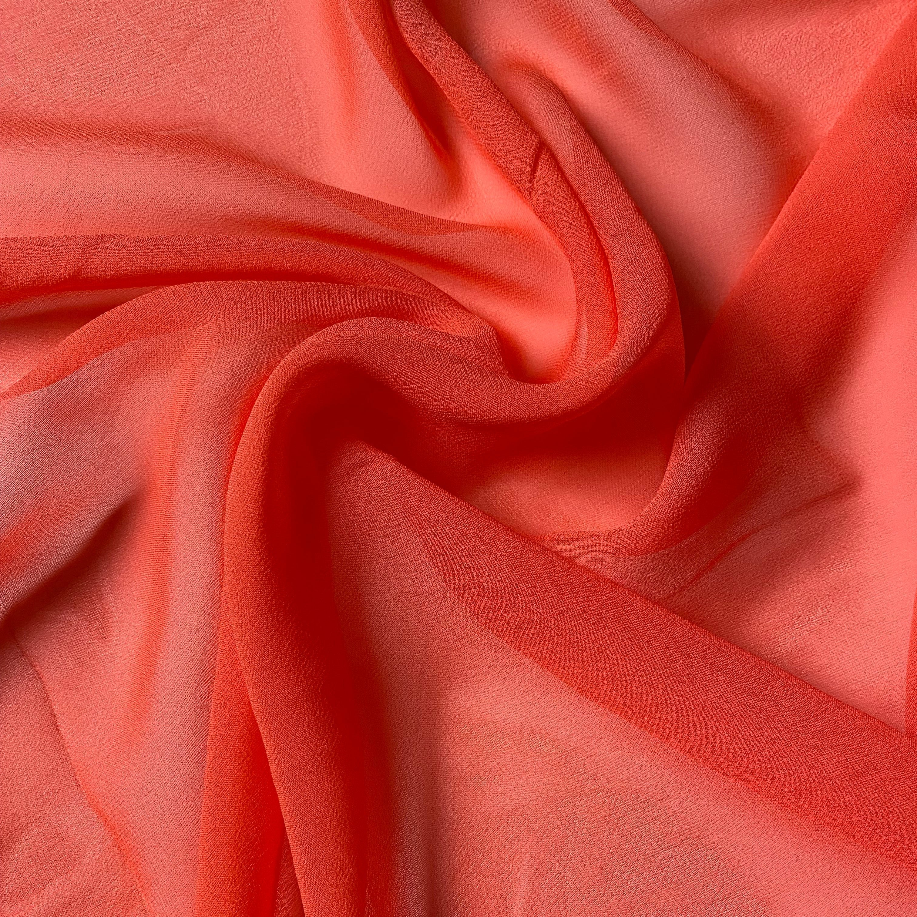 No. 1145 silk chiffon coral