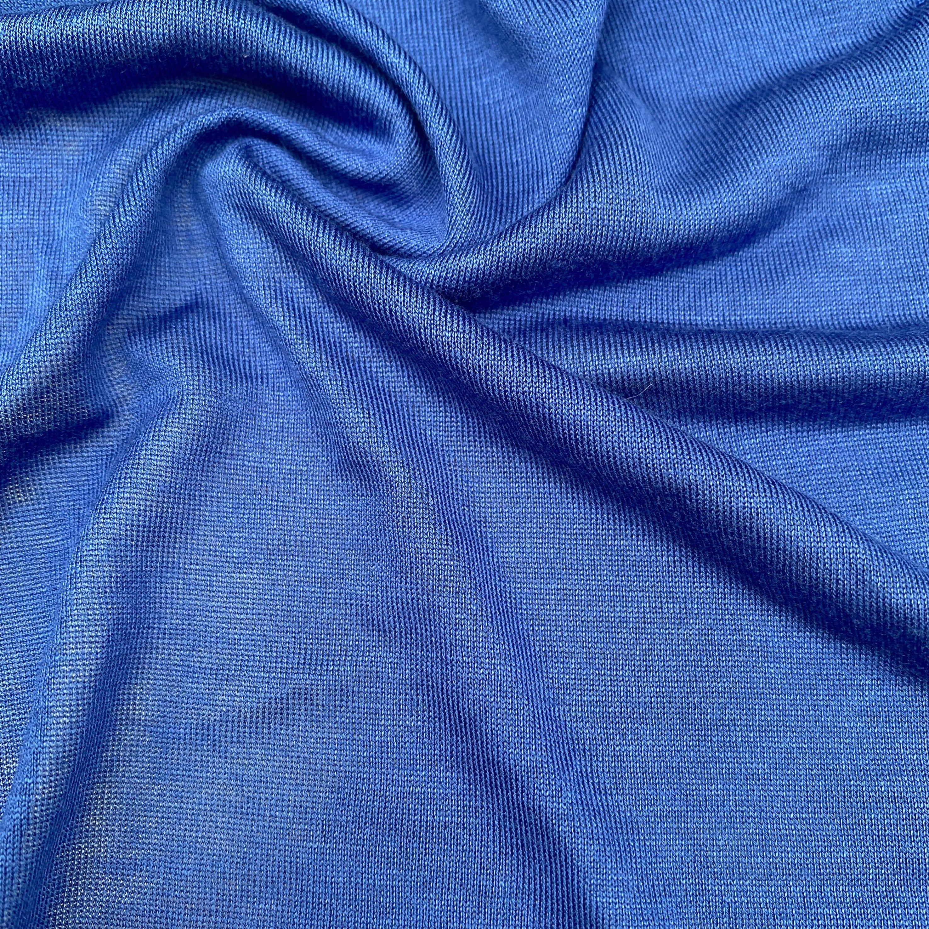No. 1280 viscose jersey medium blue / various lengths