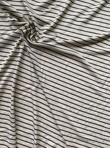 No. 648 Jersey mit Streifen schwarz beige