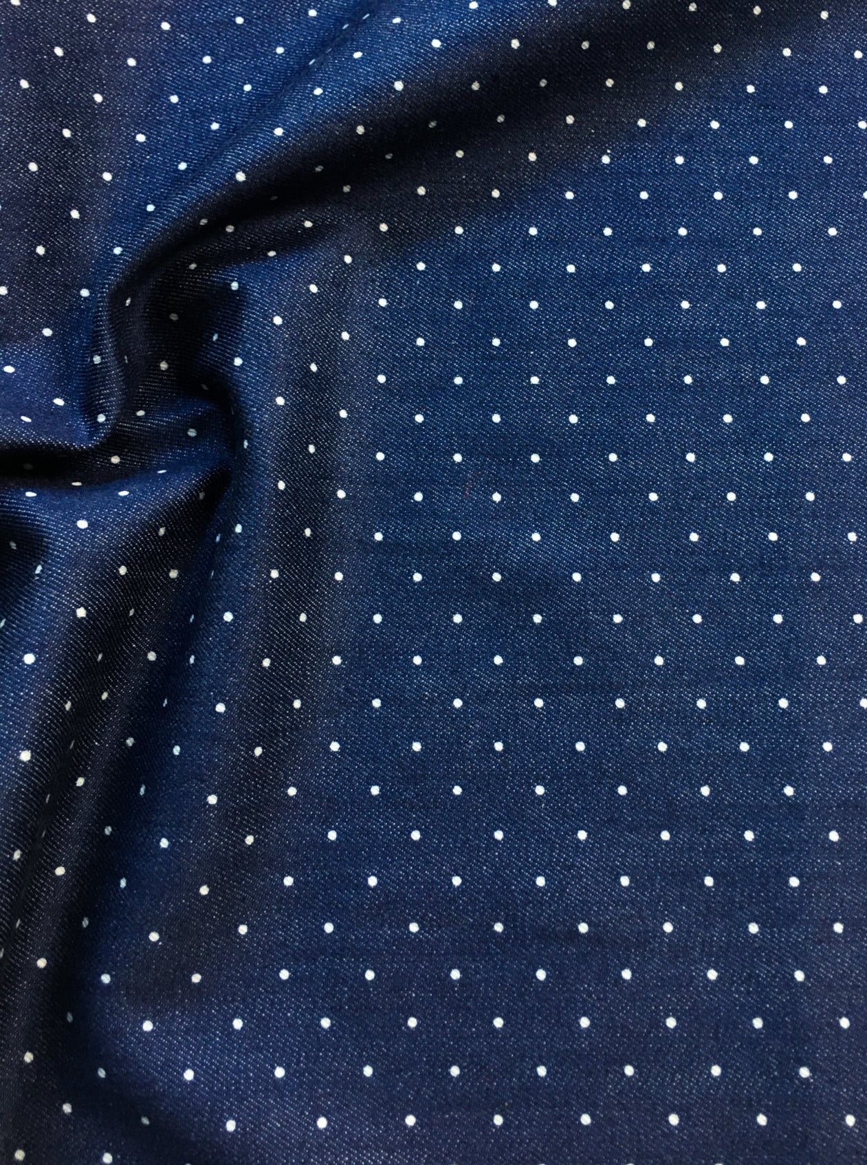 No. 1030 Baumwolljeans gepunktet / 1,30m