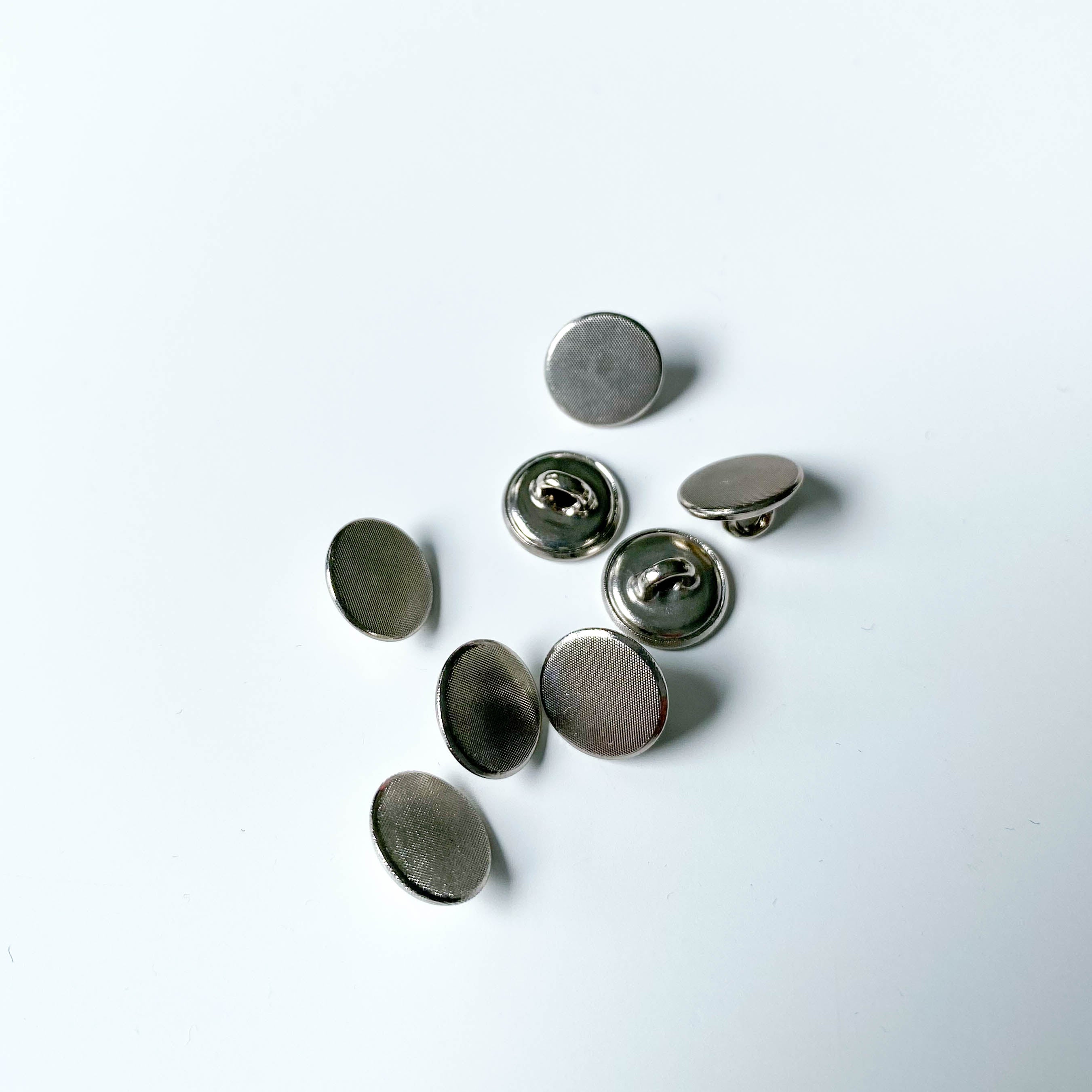 Blusenknopf silber matt 10 mm