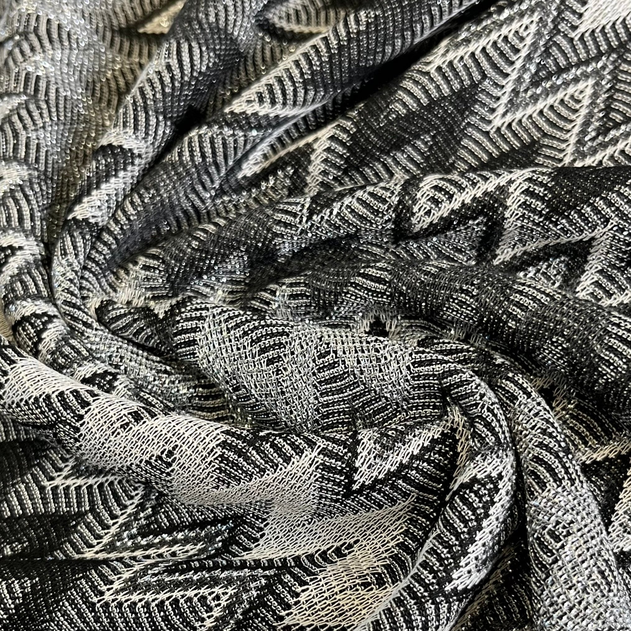 Non. 1492 Tricot pailleté Zick Zack