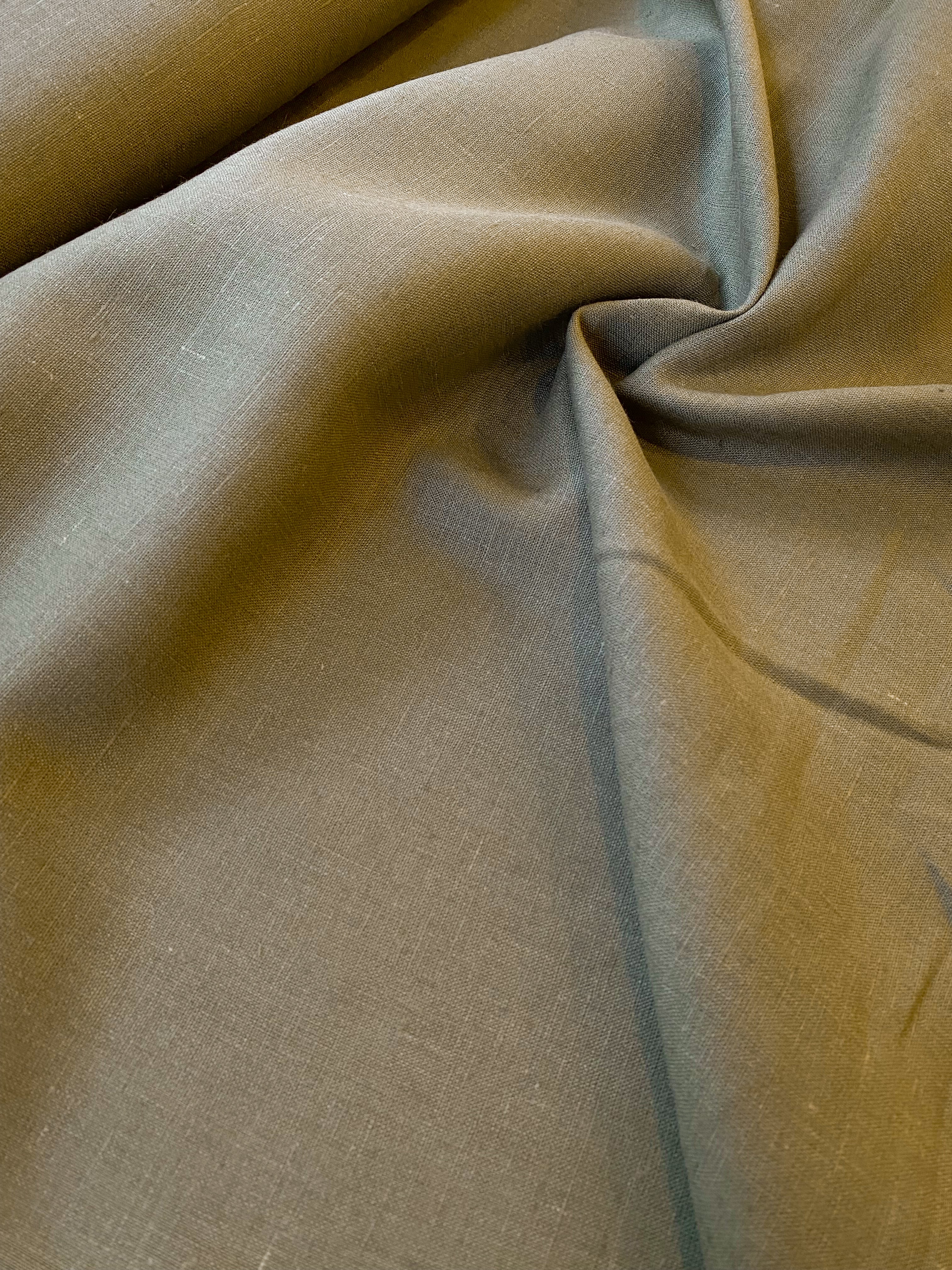 No. 387 linen fabric olive green