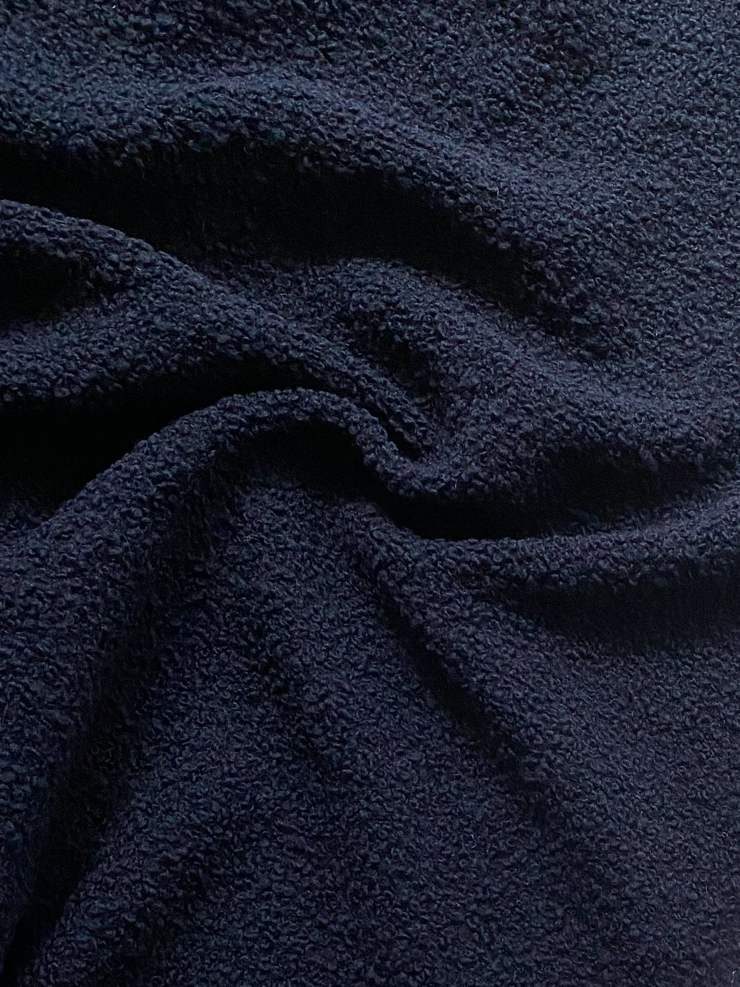 No. 1069 Bouclé coat fabric midnight blue